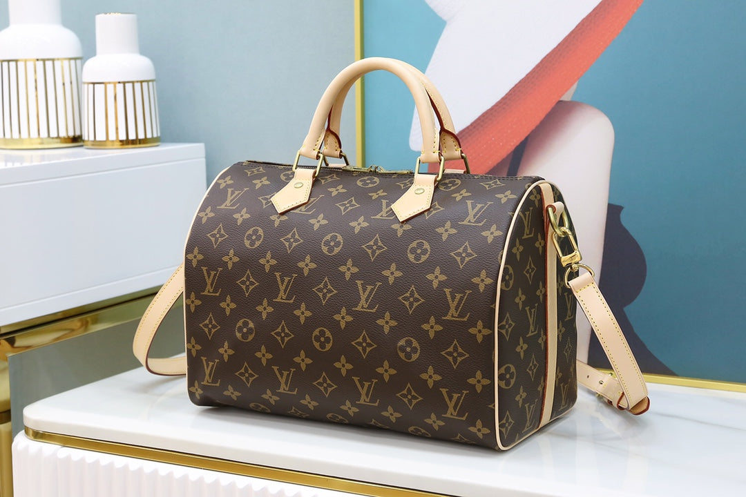 [TOP] Louis Vuitton LV  Speedy 30 Bag 30x21x17cm-Brown