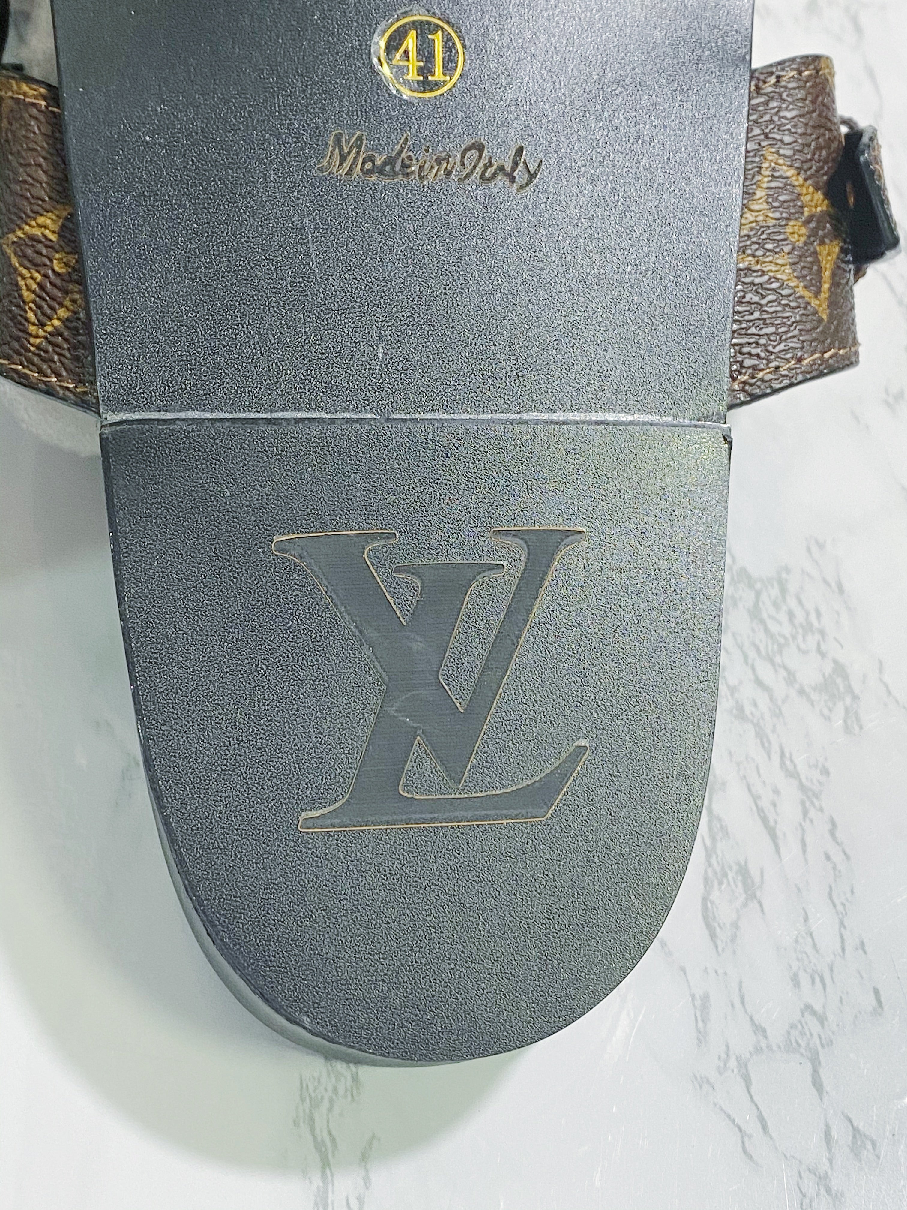 [TOP] Louis Vuitton LV L.V Bom Dia Flat Sandals Monogram