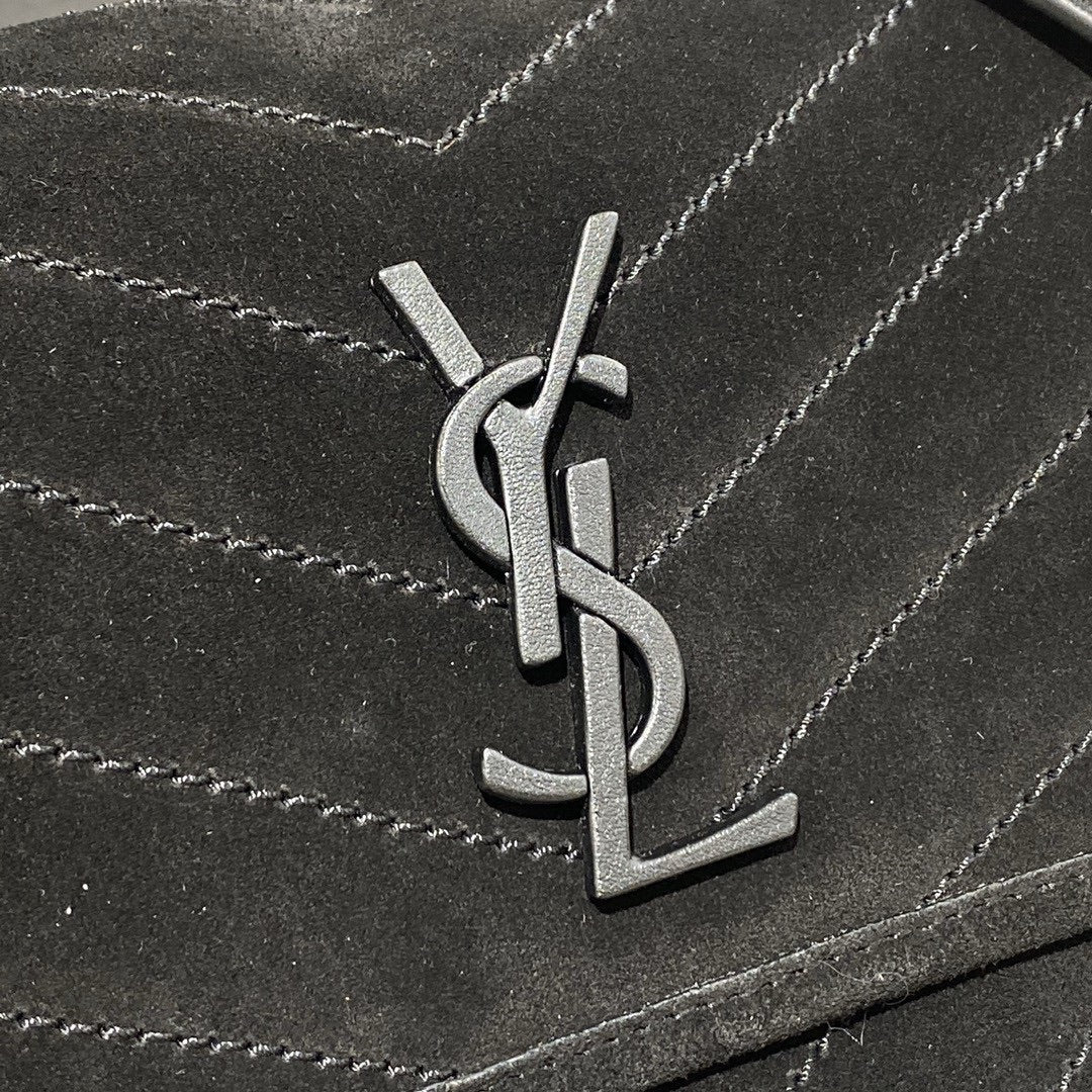 [TOP] Yves Saint Laurent YSL Yves Saint Laurent YSL NIKI Medium SUEDE BAG - BLACK