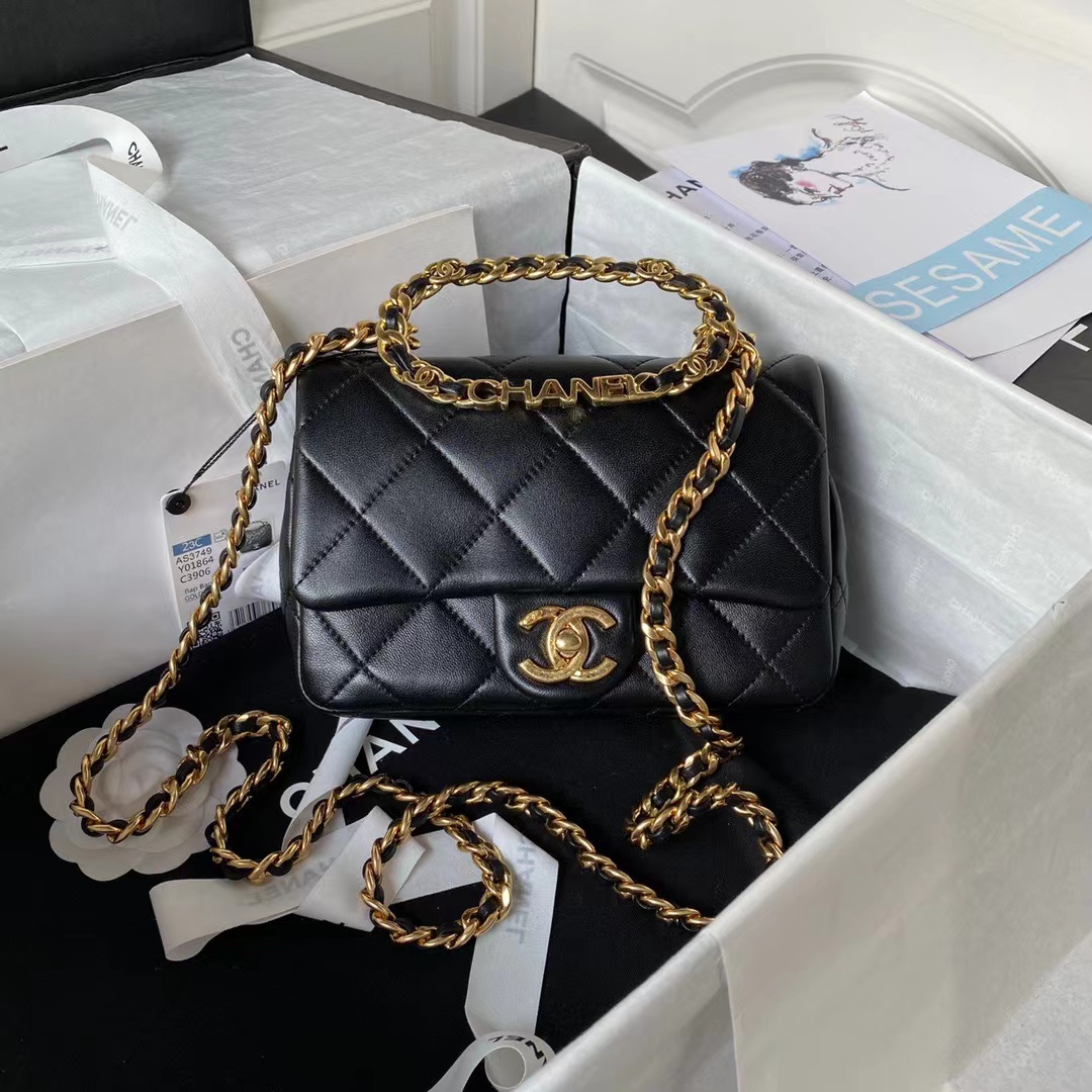 [TOP] CHANEL Classic CF Lambskin - Medium 20cm - GHW - 4 colours