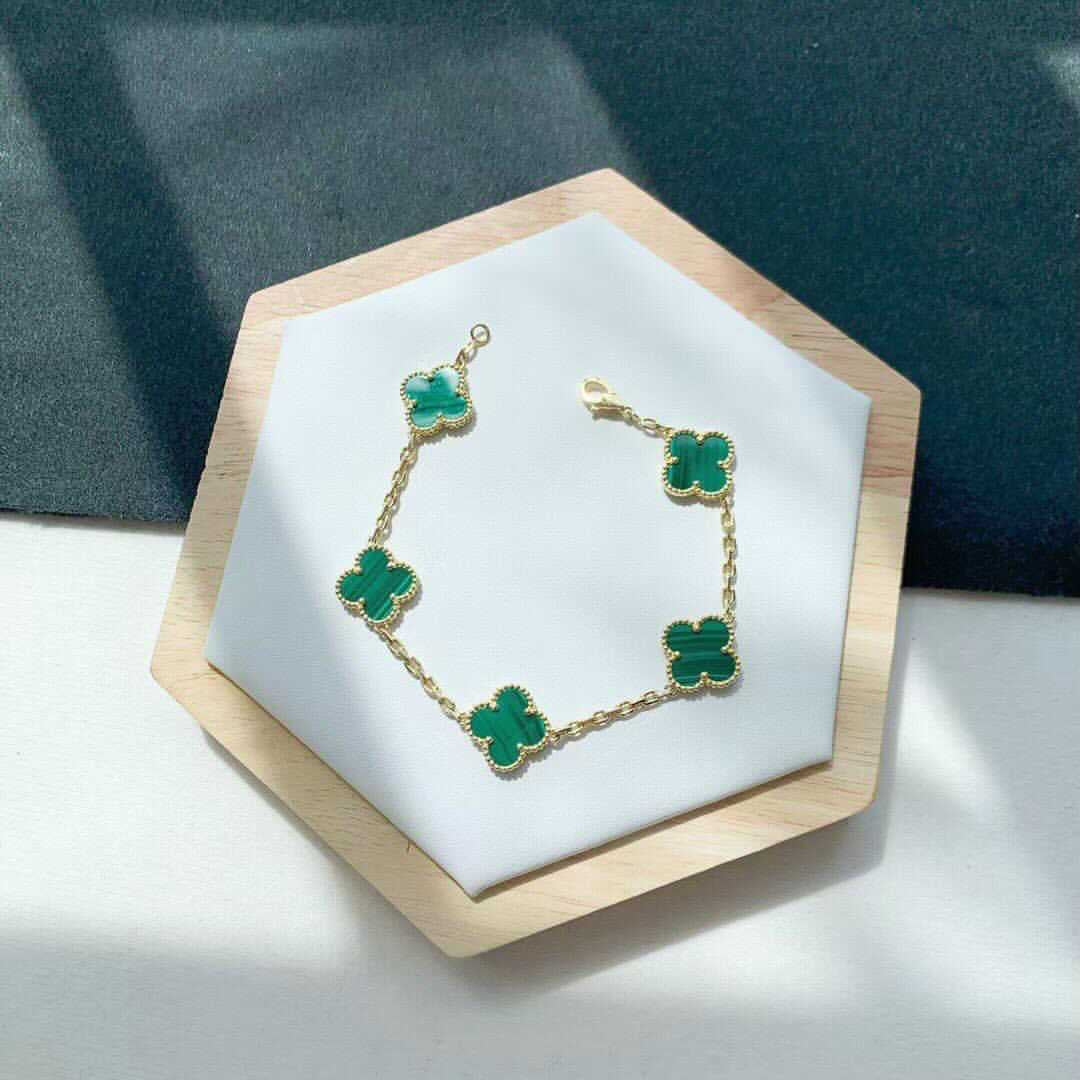 [TOP] Van Cleef & Arpels VCA 5 Motifs Bracelet - Green