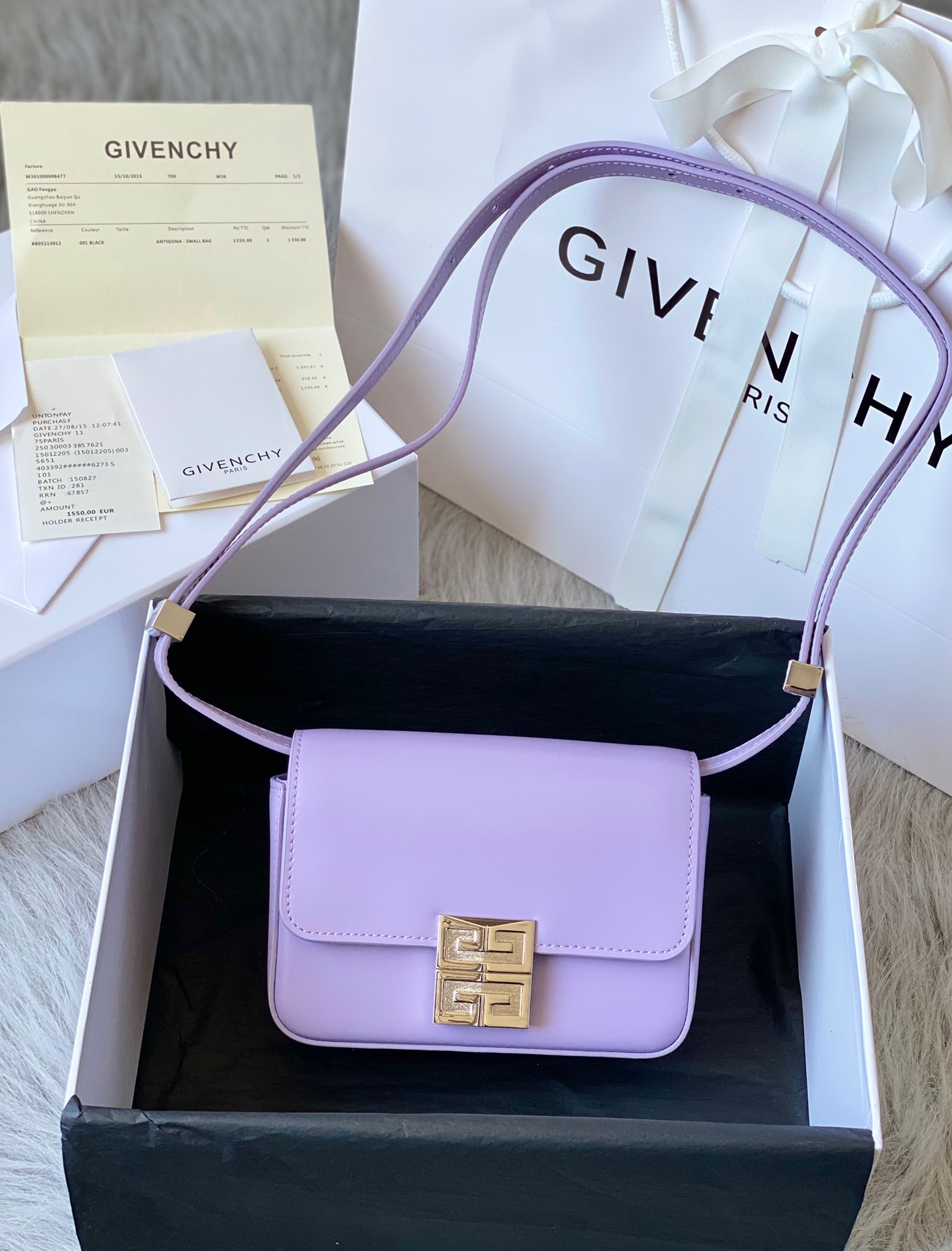 [Top] GIVENCHY 4G In Box Leather Shoulder Bag 16*12*6 - 7 Color