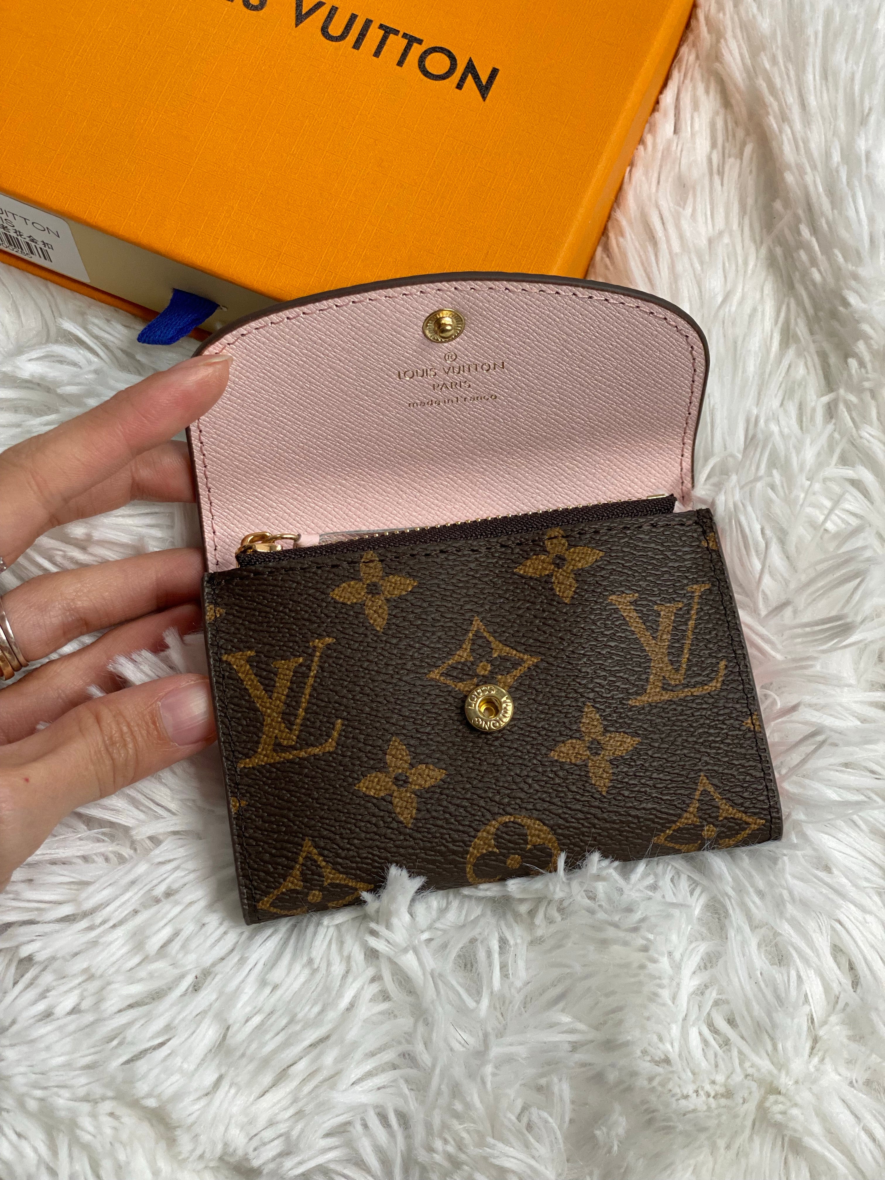 [TOP] Louis Vuitton LV £V Monogram Rosaline Coin Purse - Pink