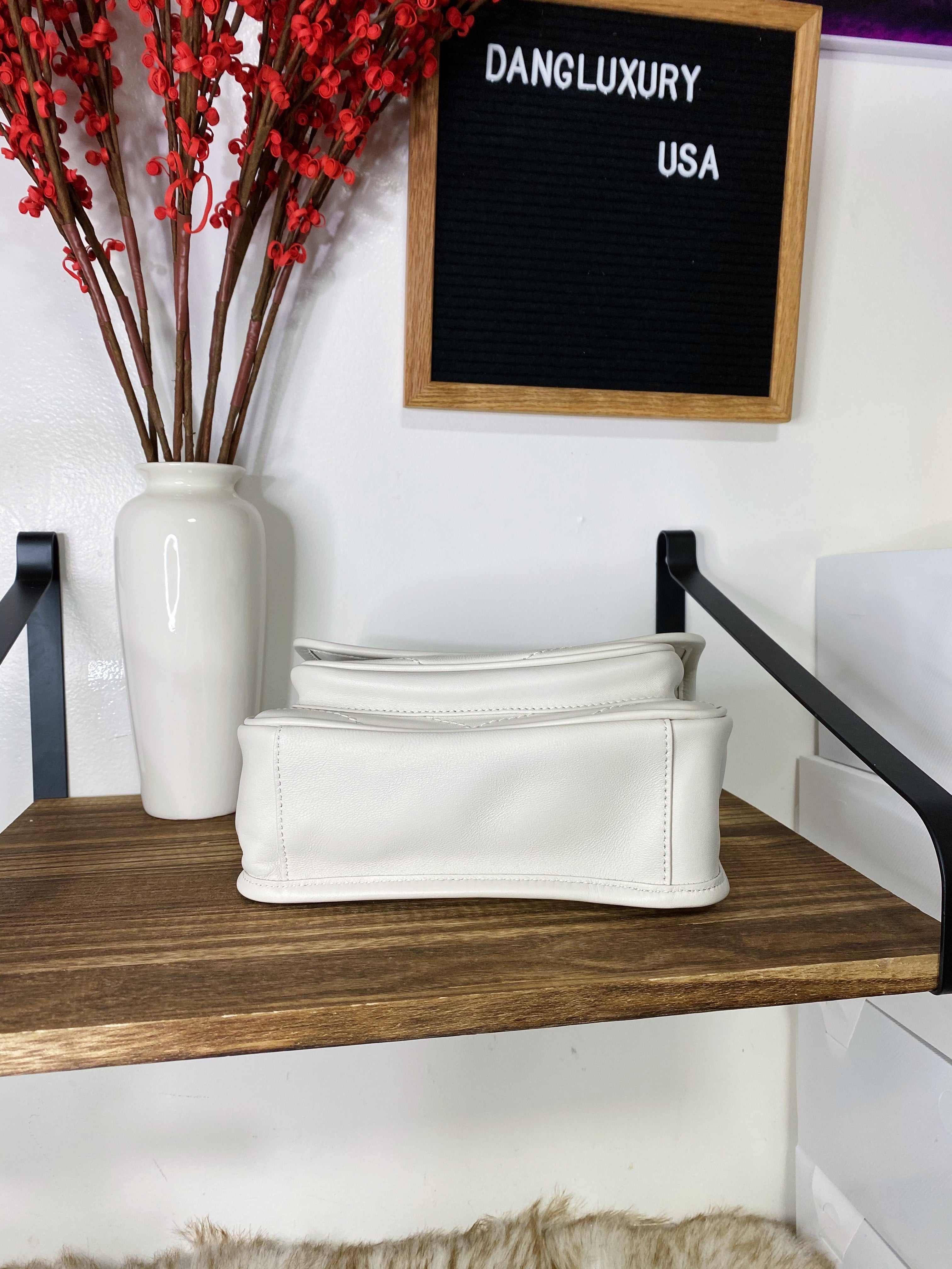 [TOP] Yves Saint Laurent YSL Nikki Small - OFF WHITE