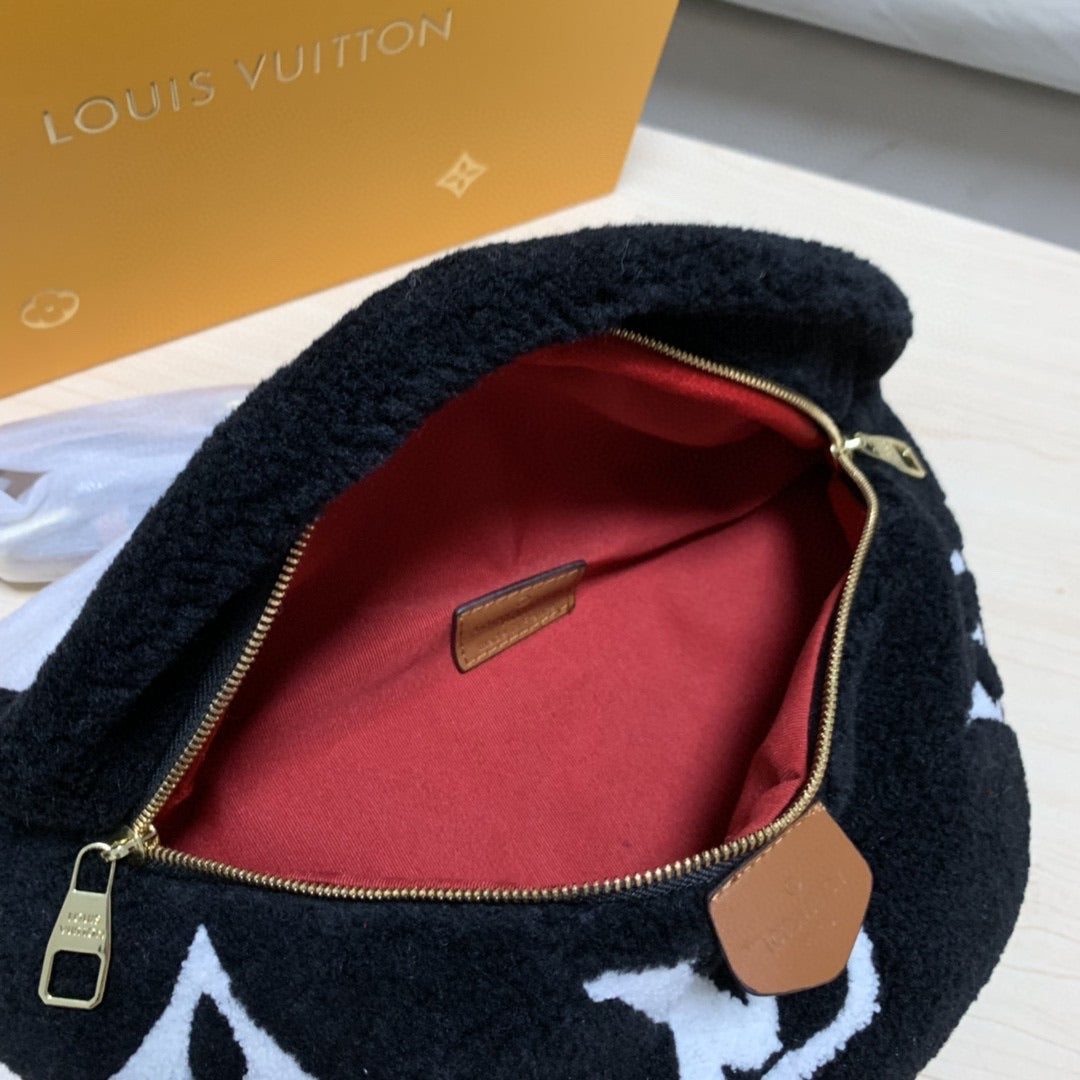 [TOP] Louis Vuitton LV LV Teddy Bumbag - BLACK/WHITE