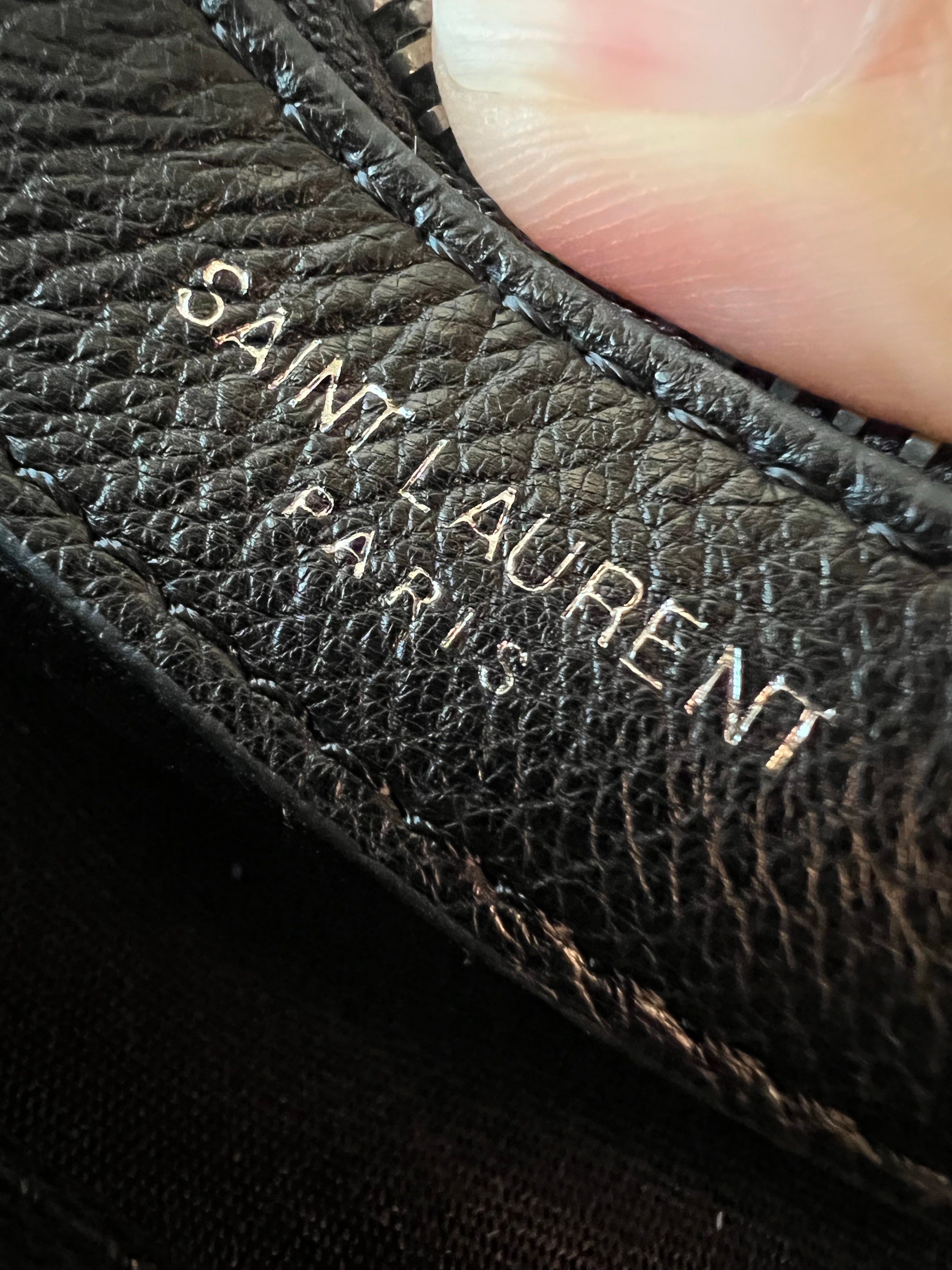 [TOP] Yves Saint Laurent YSL College Medium Top Handle Bag - Black w SHW