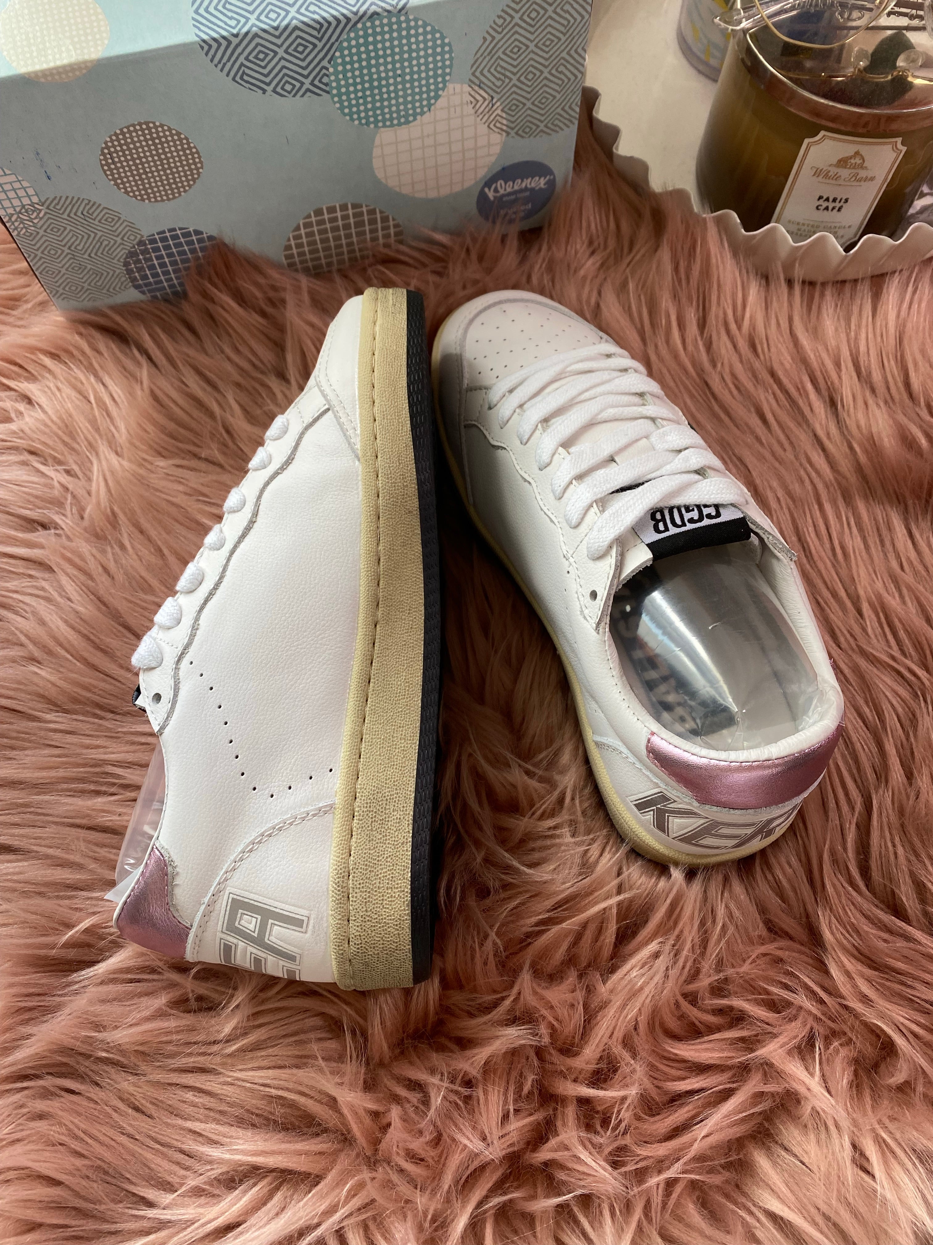 [TOP] GGDB Ballstar Sneakers - Dark Green Star and Pink