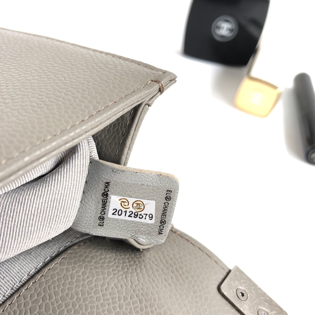 [TOP] CHANEL Le Boy Bag Small 20cm - Grey