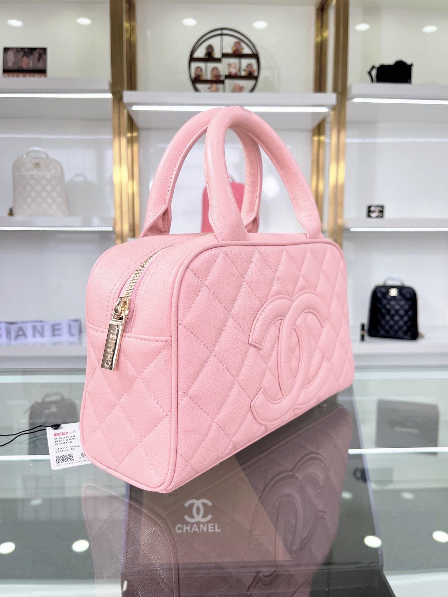 [TOP] CHANEL Bowler Mini Bag - Pink