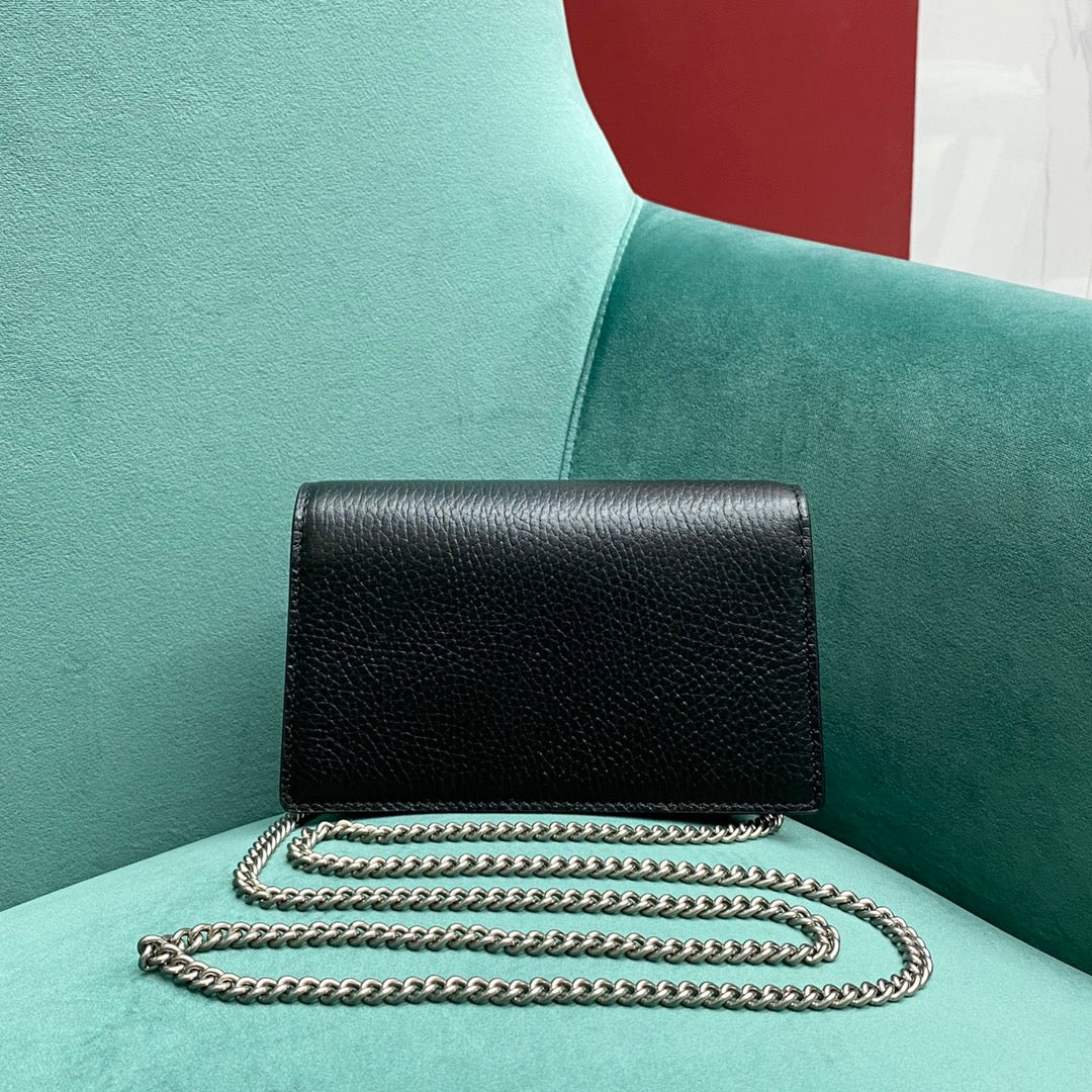 [TOP] GUCCI G*G Dionysus Super mini Bag w Stones - Black