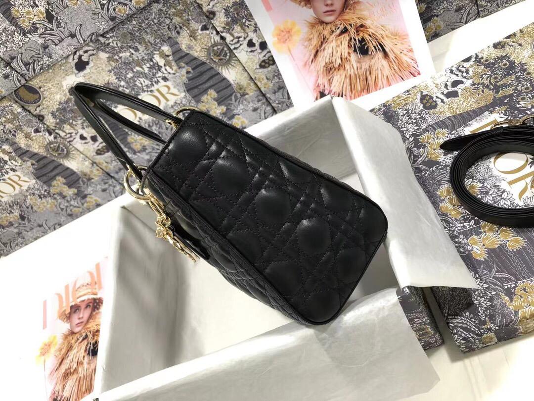 [TOP] Christian Dior Lady Christian Dior Bag Medium - Black