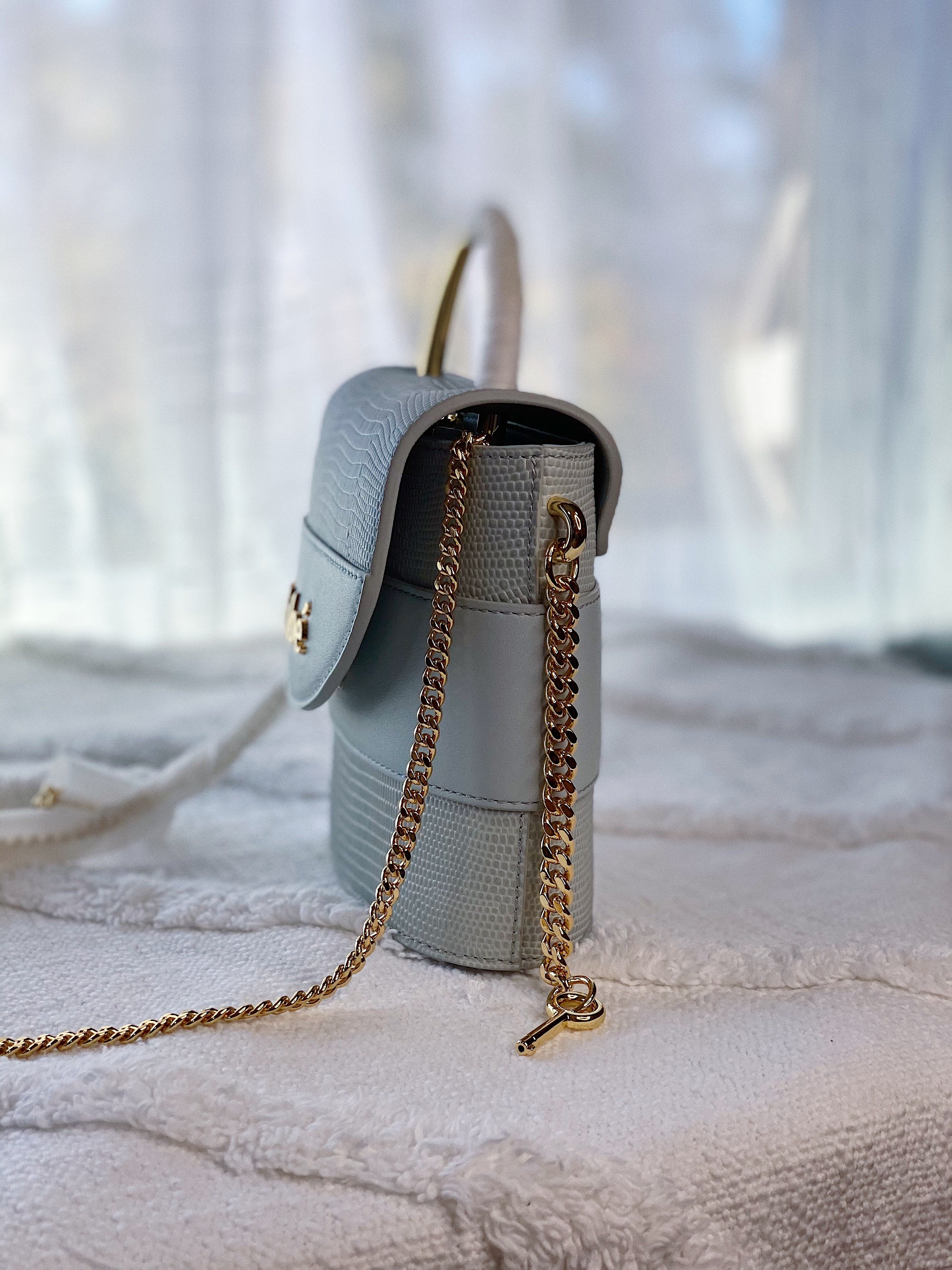 [TOP] Chloe Aby Lock Small Crossbody Bag - BABY BLUE