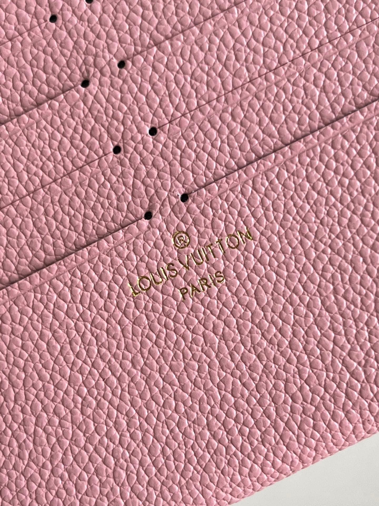 [TOP] Louis Vuitton LV Felicie Empreinte Stardust 21X12X3cm - Pink