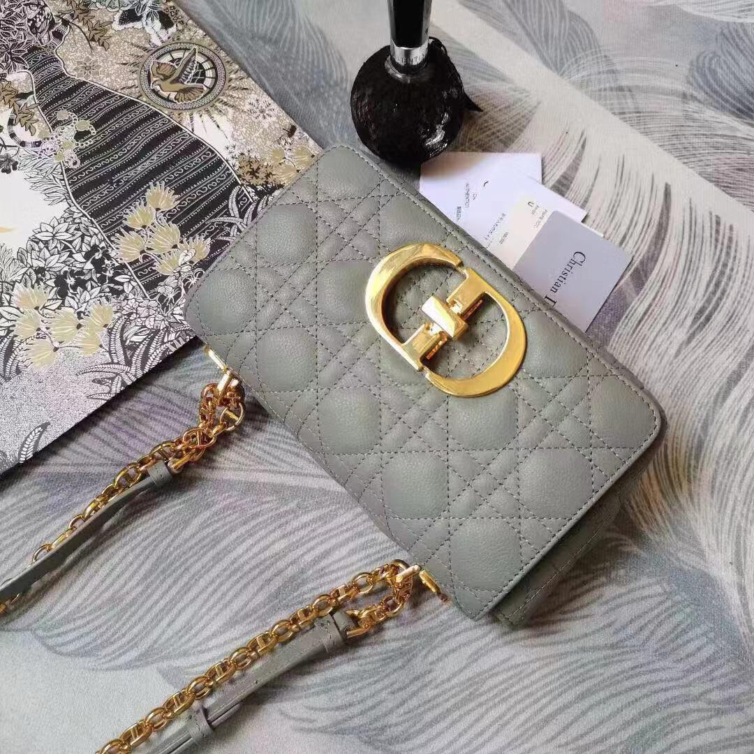 [TOP] Christian Dior Caro Bag Small - Cloud Blue