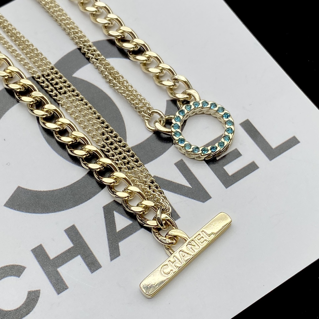 [TOP] CHANEL Layering Necklace - Gold