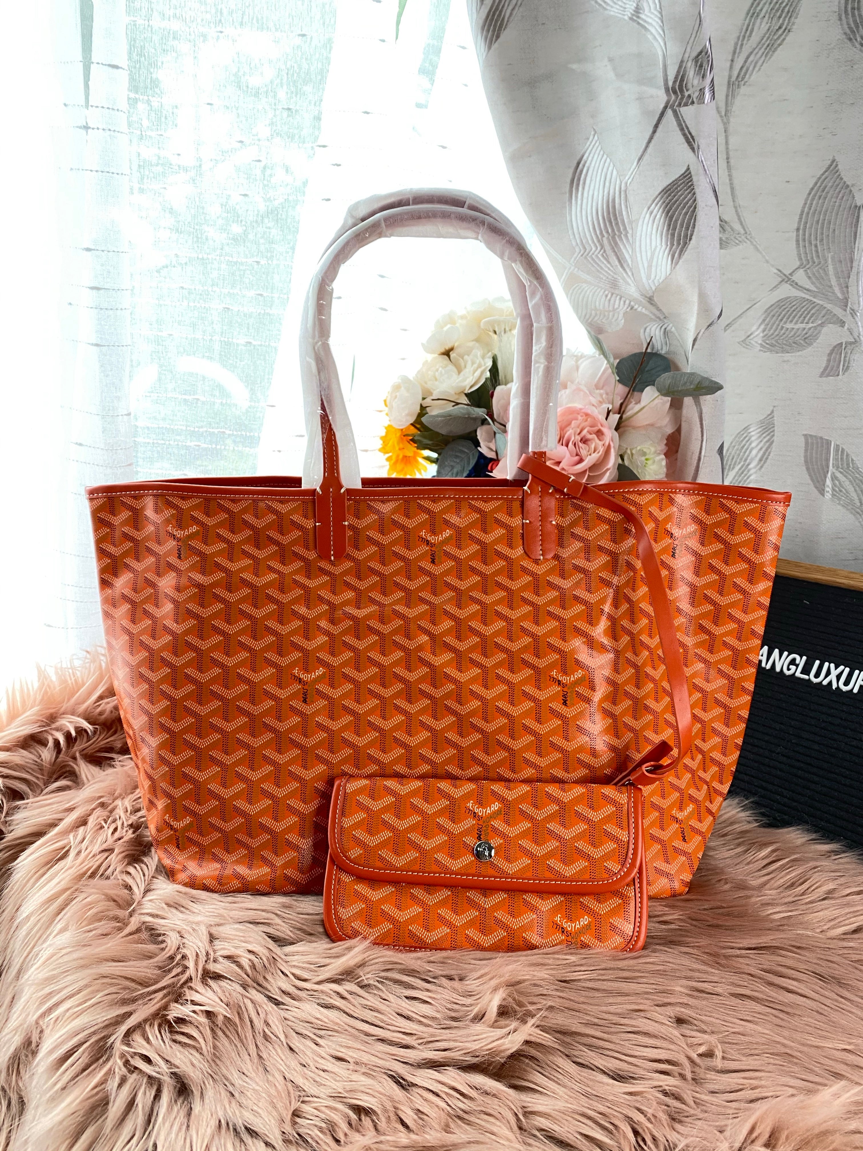 [TOP] Goyard Monogram St. Louis GM Tote - Orange