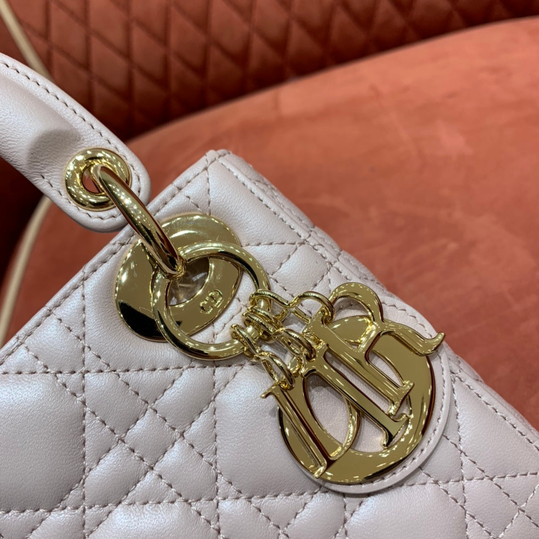 [TOP] Christian Dior Lady Christian Dior Bag Mini - Pink Powder