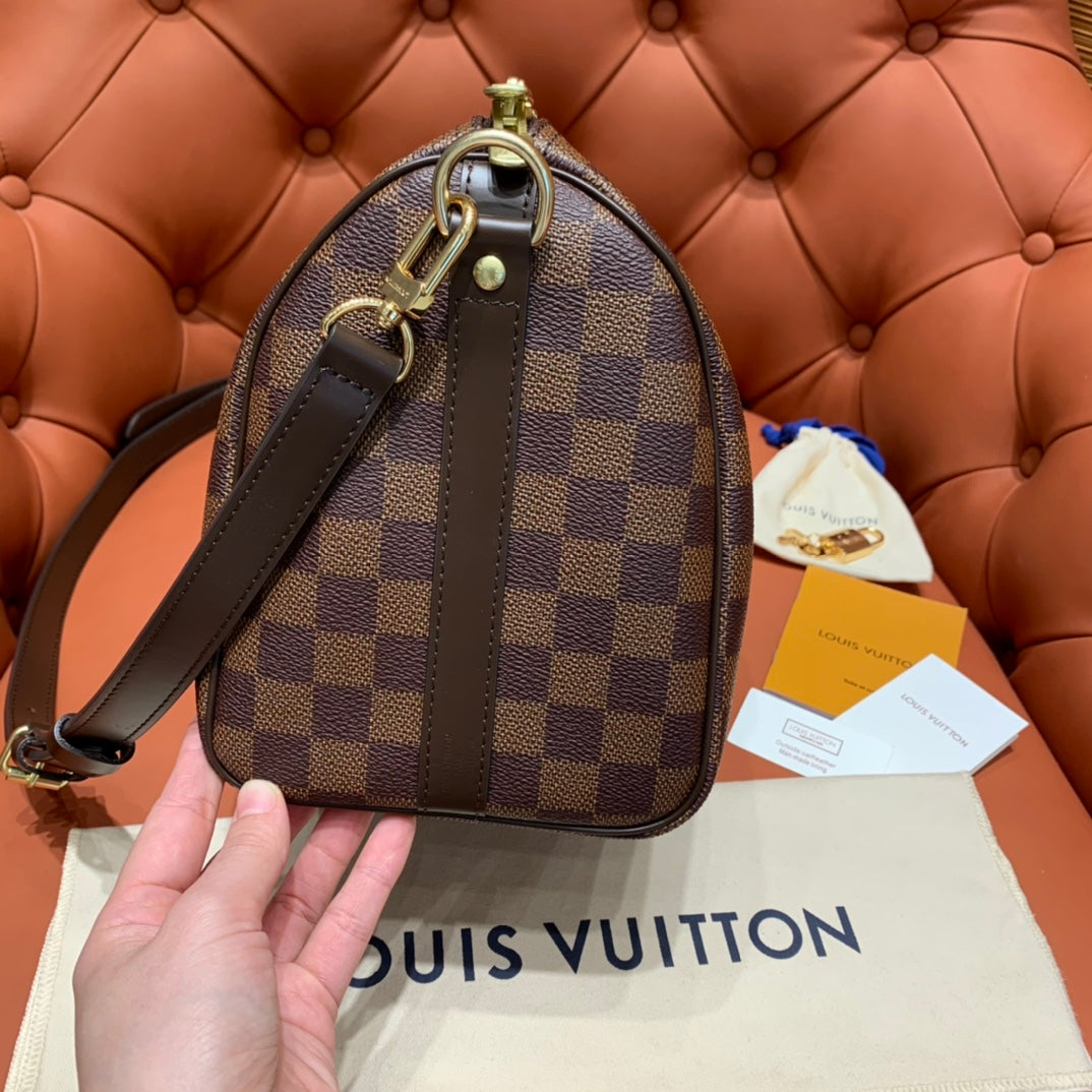 [TOP] Louis Vuitton LV Speedy 25 Bag  25x19x15cm-Brown