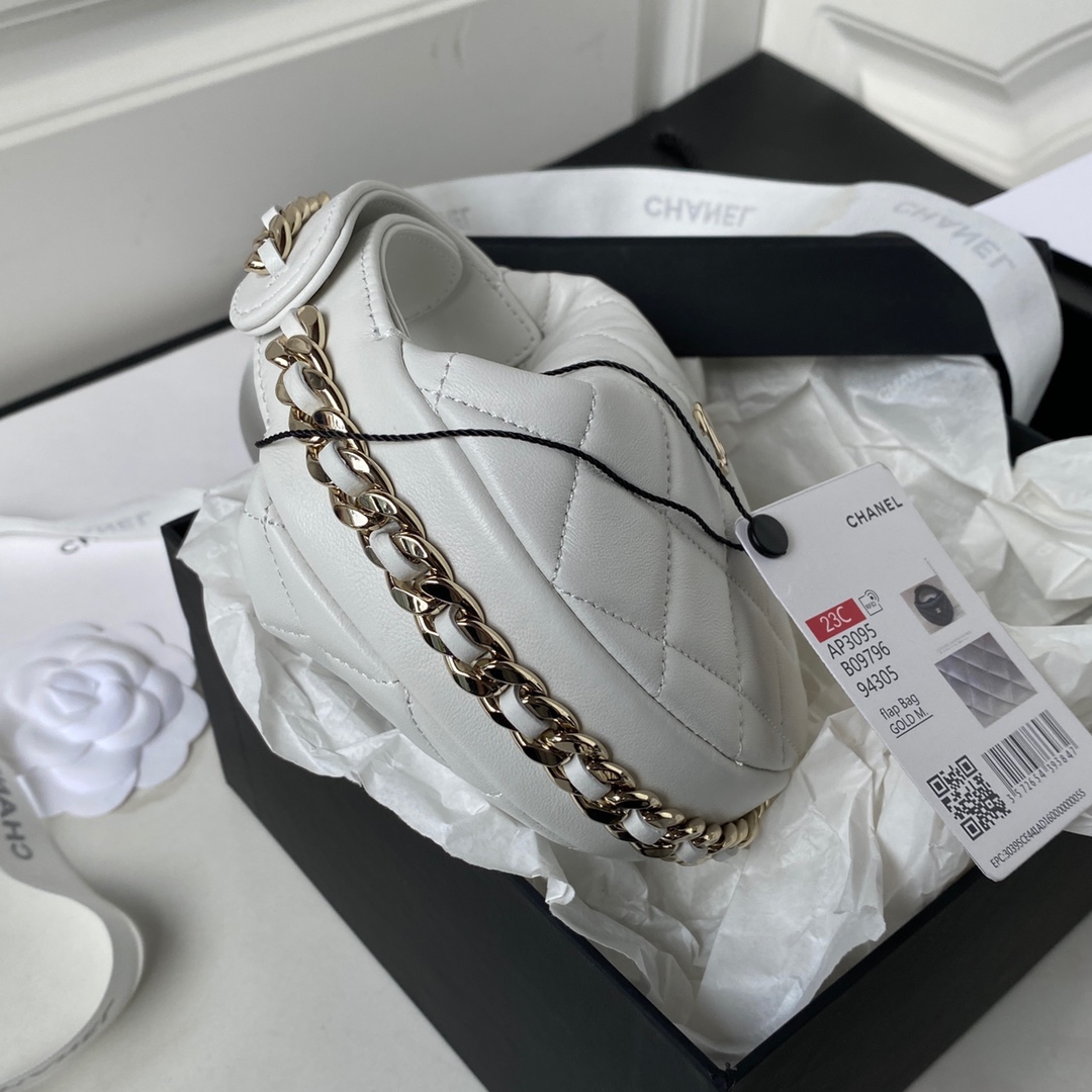 [TOP] CHANEL HandBag 16x16x5.5 cm - GHW - Black\White