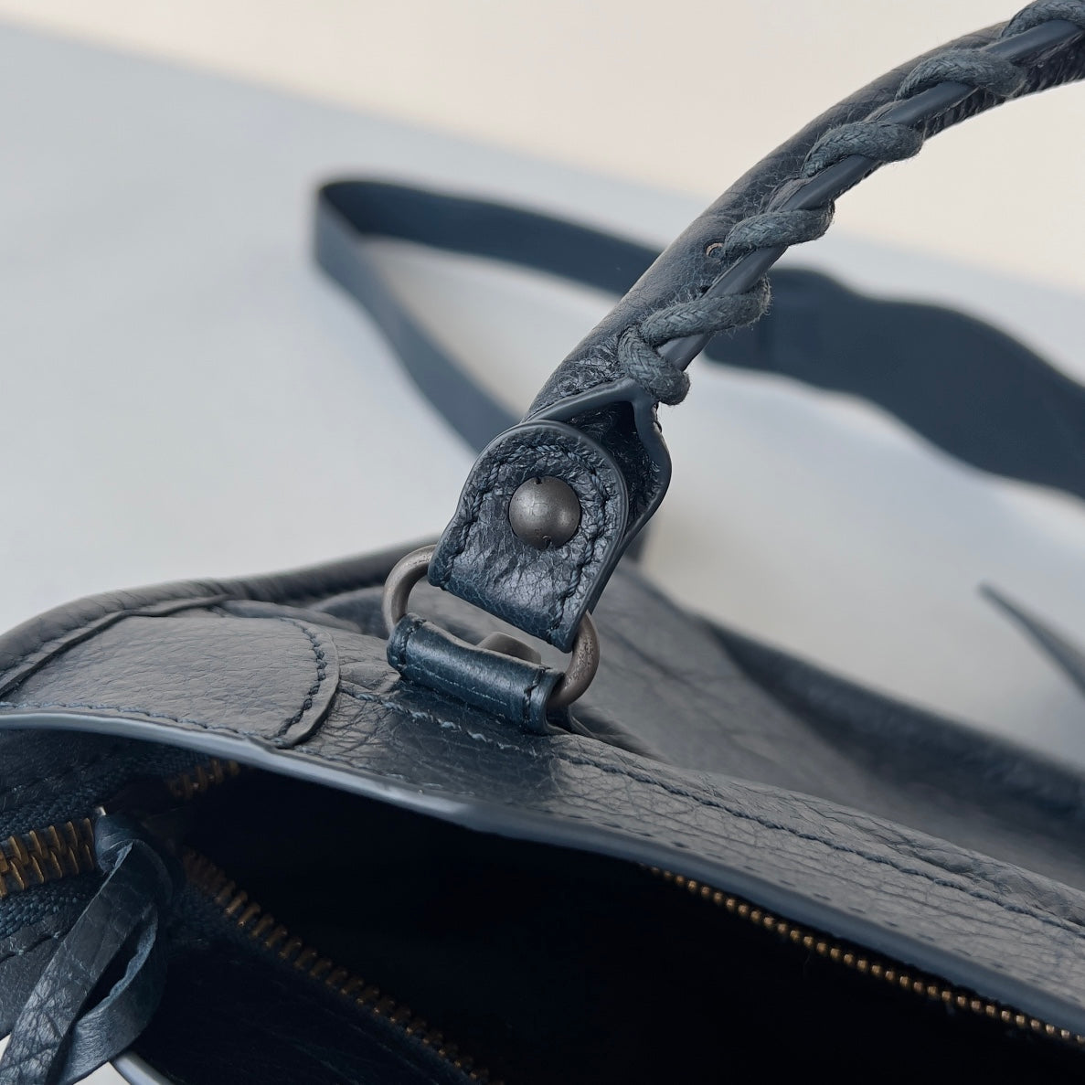 [TOP] BALENCIAGA Classic Small City Bag - Blue Petrol