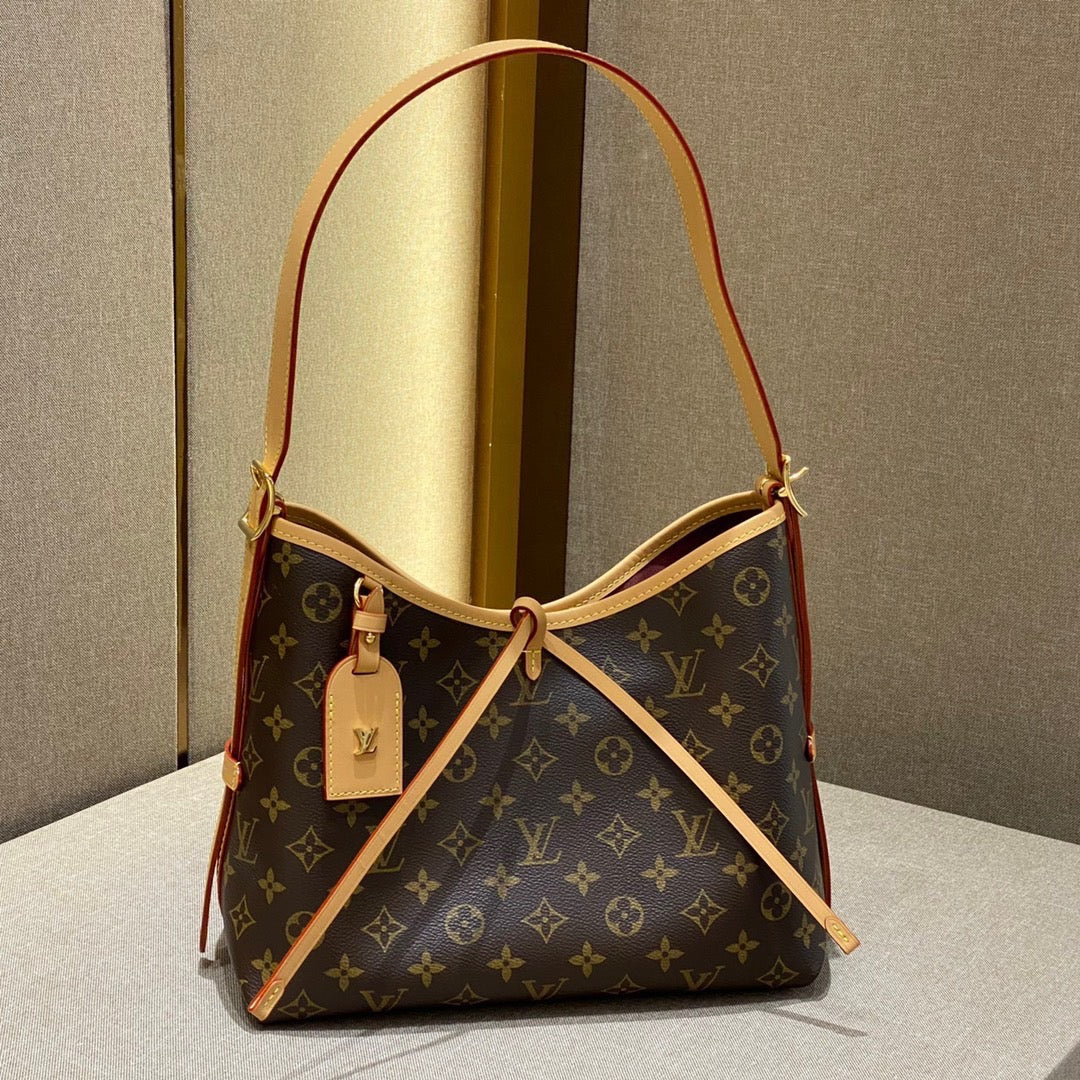 [TOP] Louis Vuitton LV Carryall Monogram Bag-2 sizes-Brown
