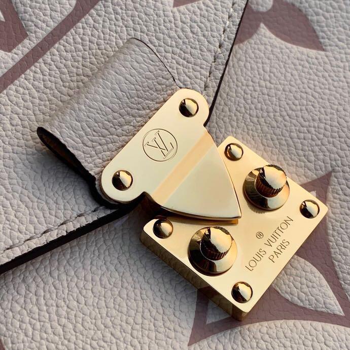 [TOP] LV Metis Giant Monogram Empreinte 2 Tones 25X19X7cm - White