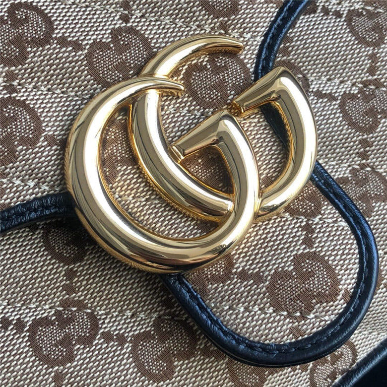 [TOP] GUCCI GG Marmont Bag Top Handle Small - Canvas