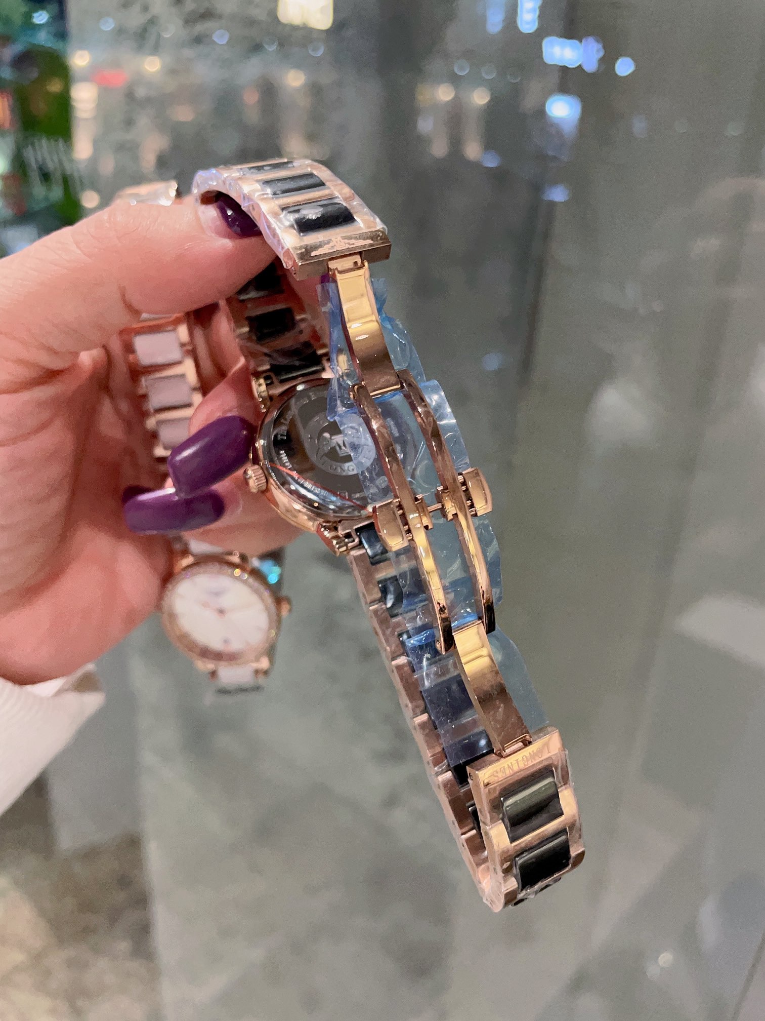 [TOP] Cartier Diamonds Gold Watch - Black/White