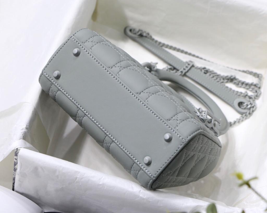 [TOP] Christian Dior Lady Christian Dior Bag Matte Mini - Grey