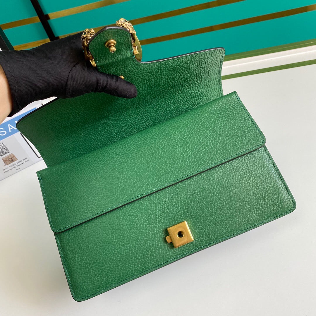 [TOP] GUCCI Dionysus Bag Crystal-embellished Small - GREEN
