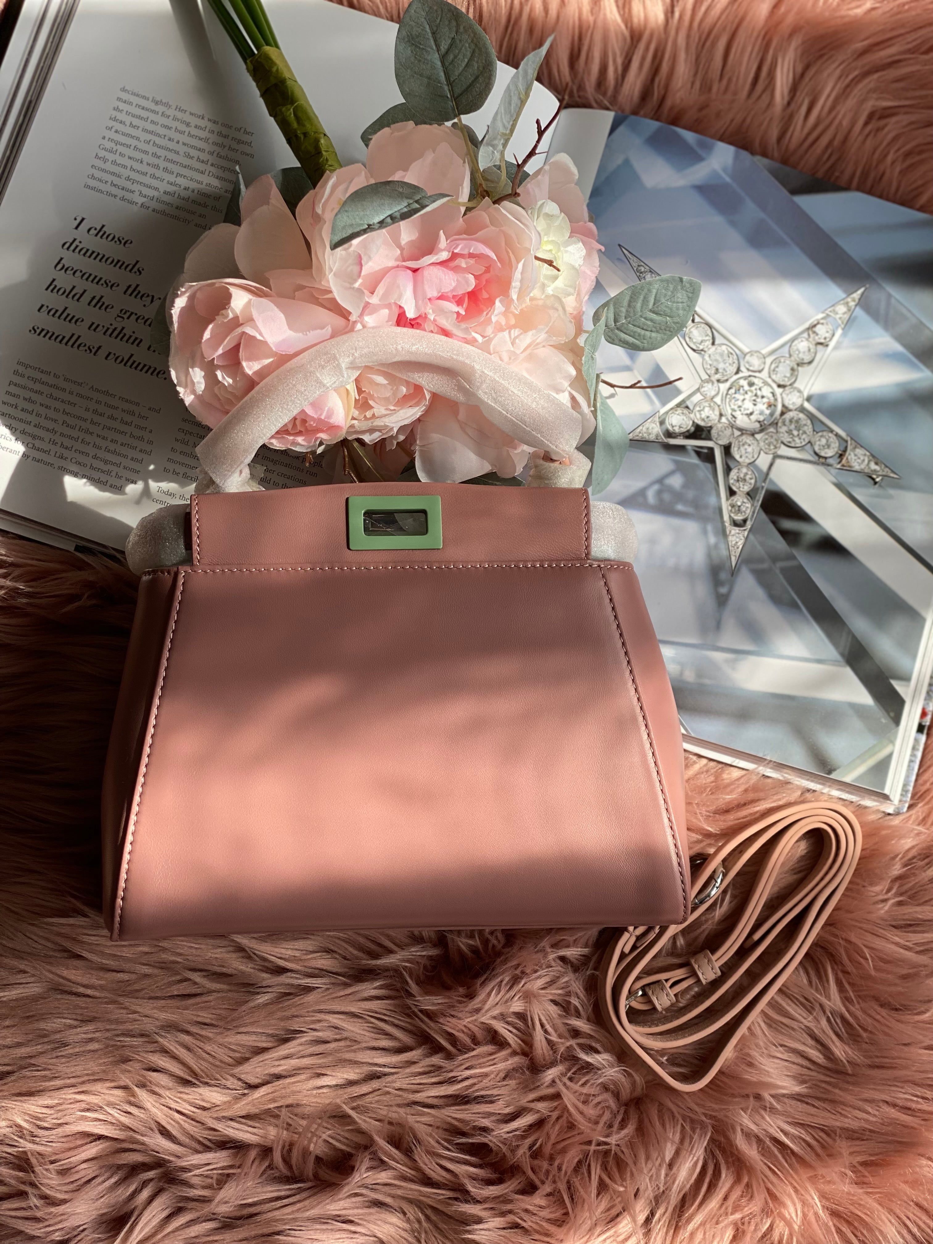 [TOP] FENDI Peekapoo Mini Bag - Pink & Tile