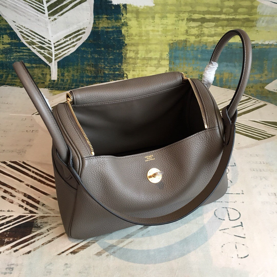 [TOP] HERMES Lindy 26cm - Dark Grey