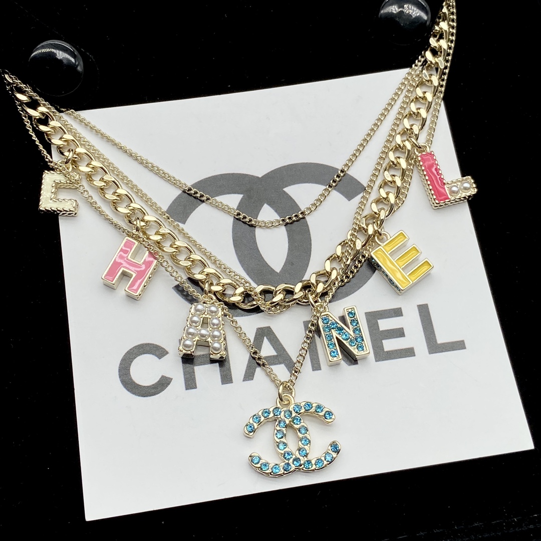 [TOP] CHANEL Layering Necklace - Gold
