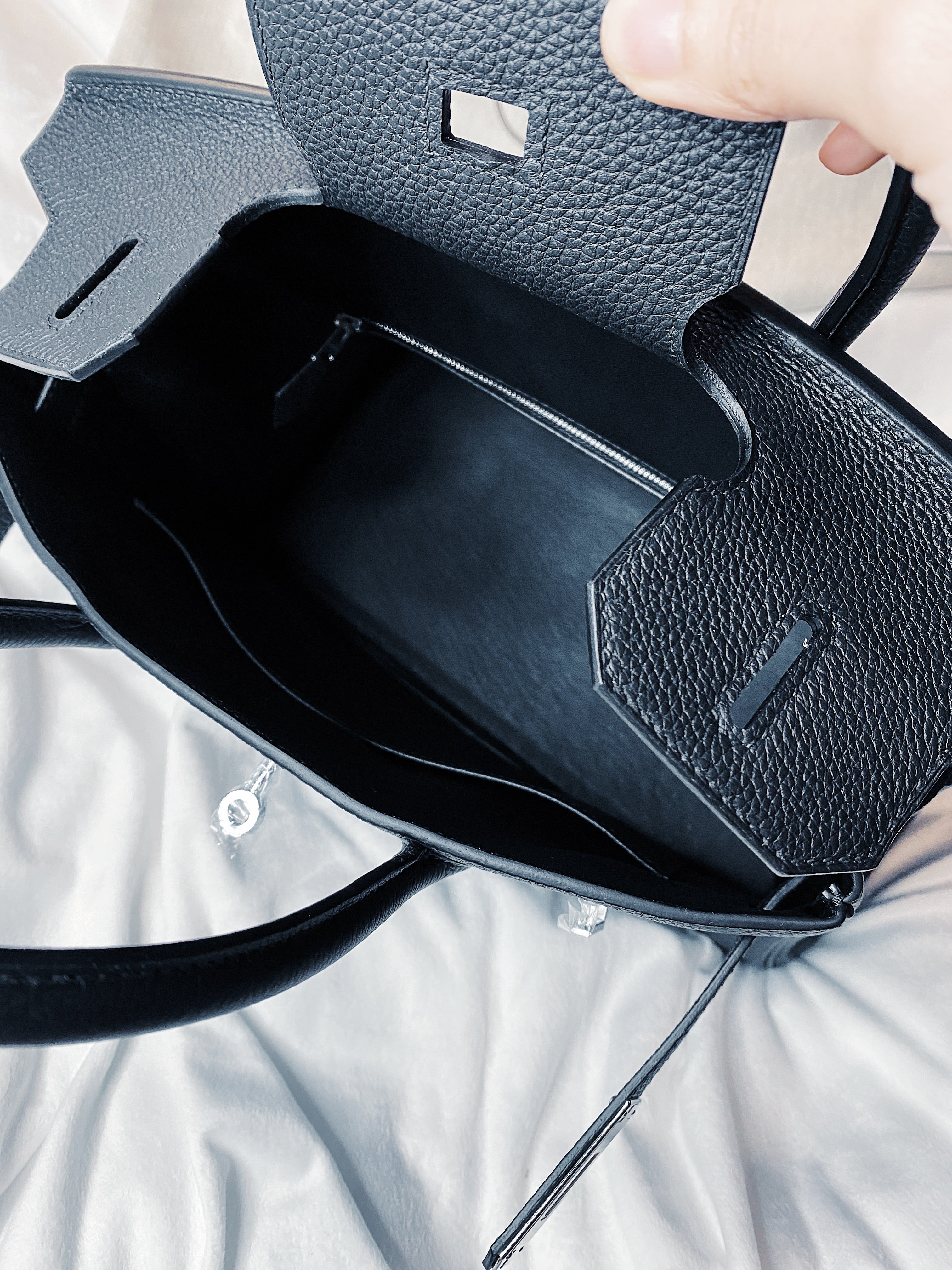 [TOP] HERMES Birkin Togo Leather 30cm - Black & SHW