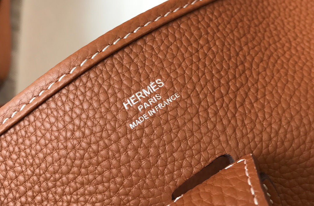 [TOP] HERMES Evelyne Togo Leather 28cm - Gold