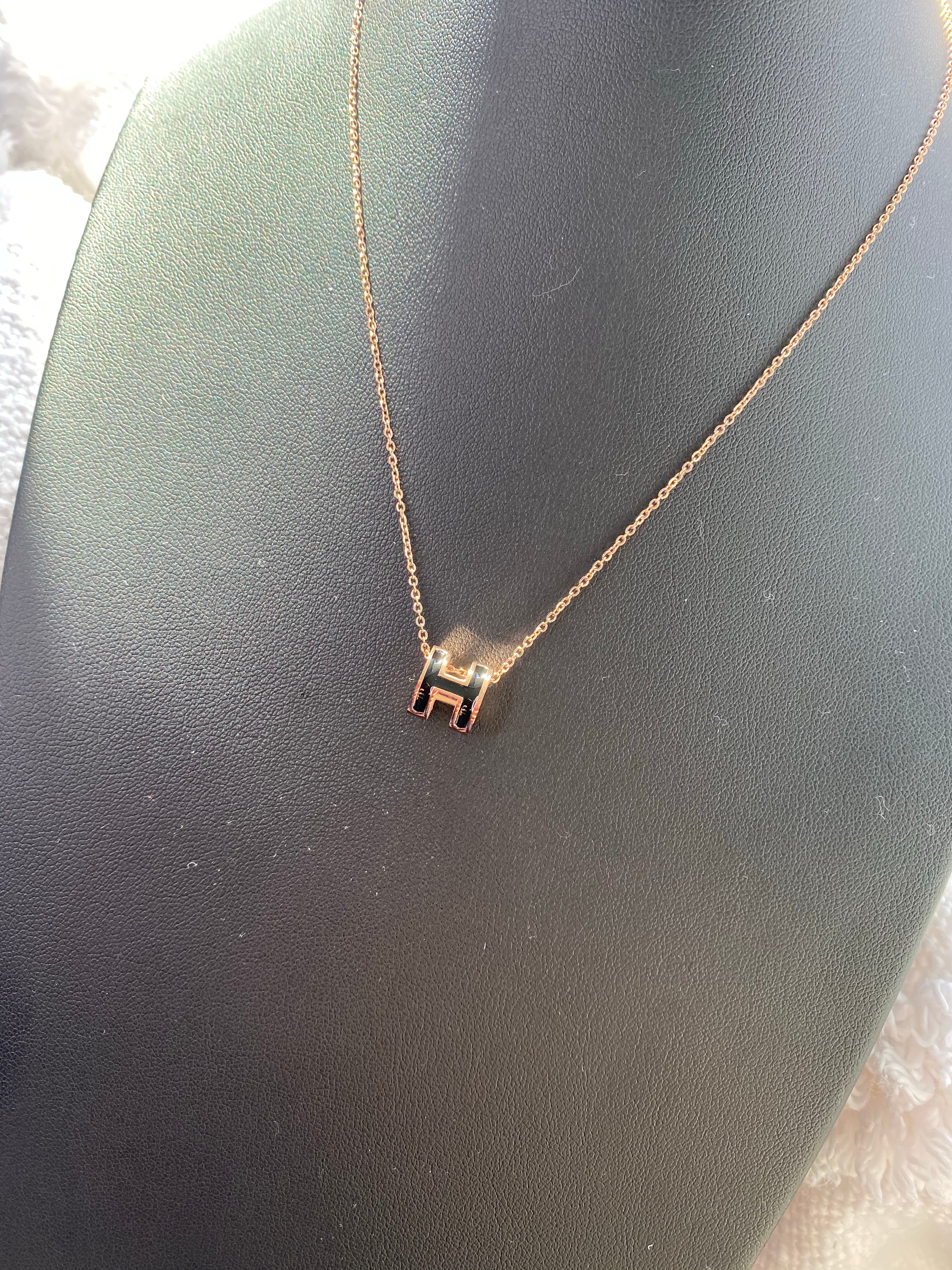 [TOP] HERMES H Logo Set - Black & Gold