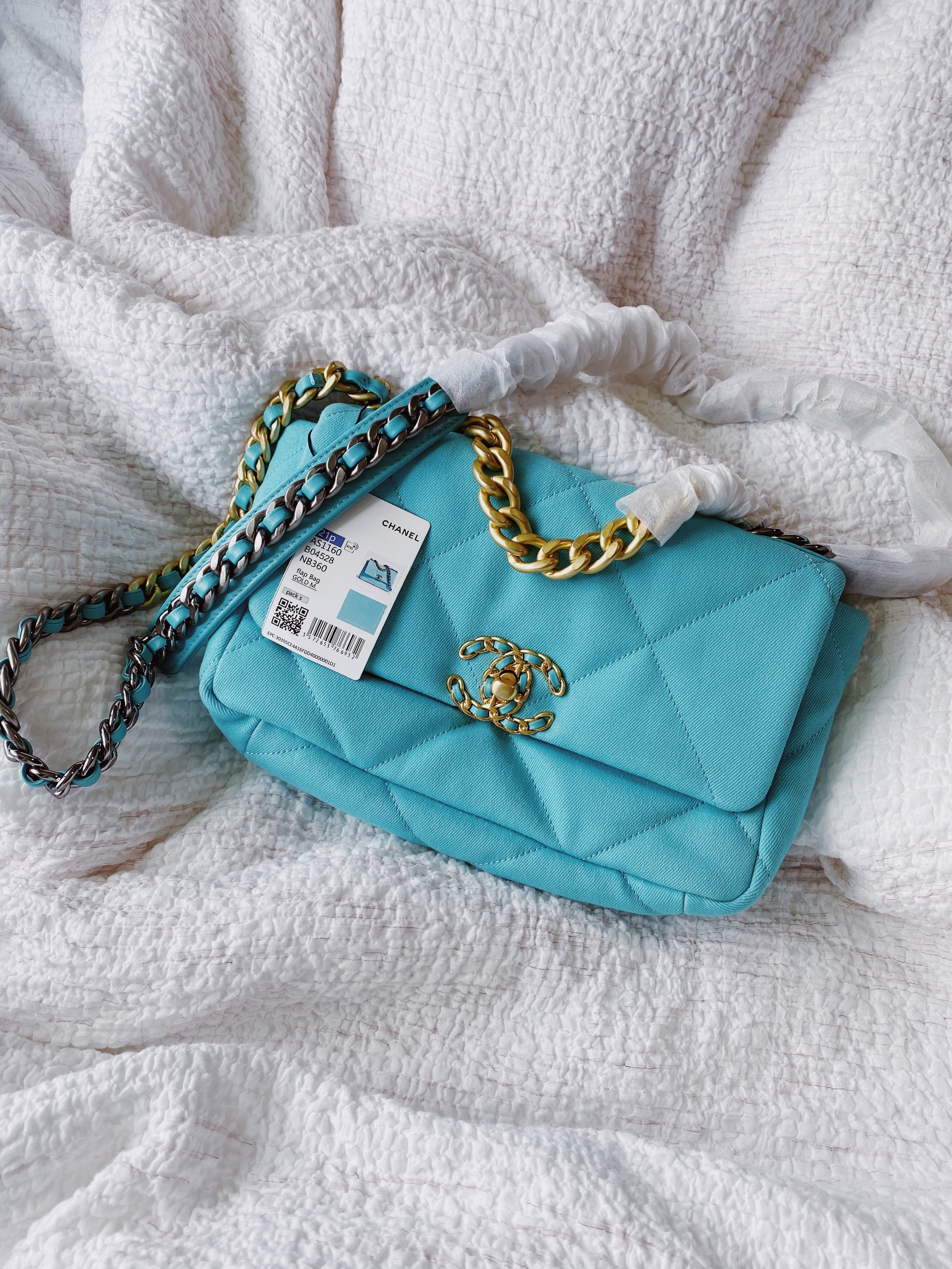 [TOP] CHANEL 19 Bag Small 26cm - Blue