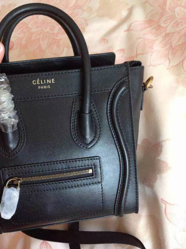 [TOP] CELINE Nano Luggage Bag In Smooth Calfskin 20x20x10cm