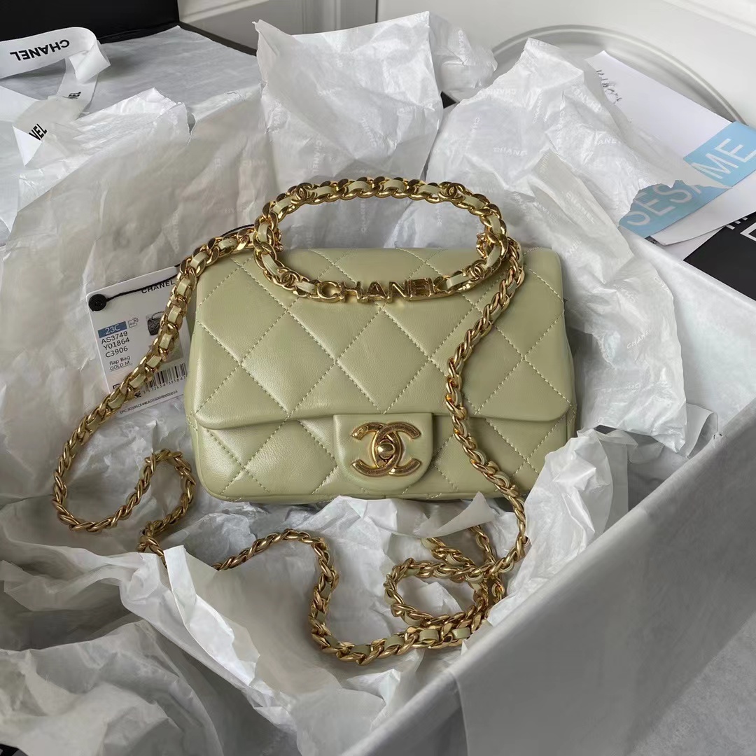 [TOP] CHANEL Classic CF Lambskin - Medium 20cm - GHW - 4 colours