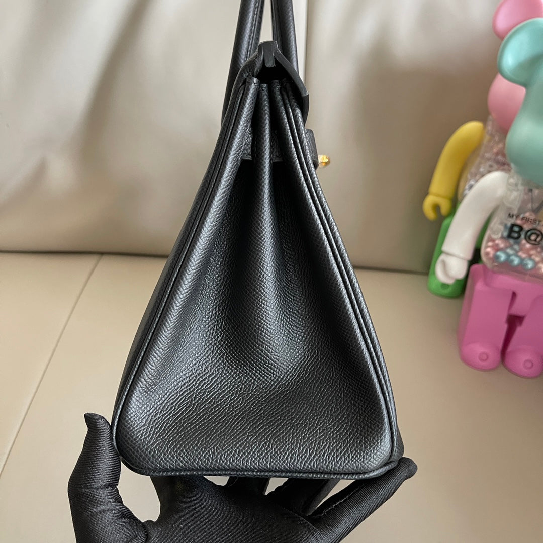 [TOP] HERMES Birkin Epsom Bag 25cm - Black