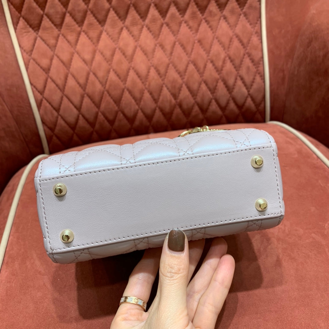 [TOP] Christian Dior Lady Christian Dior Bag Mini - Pink Powder