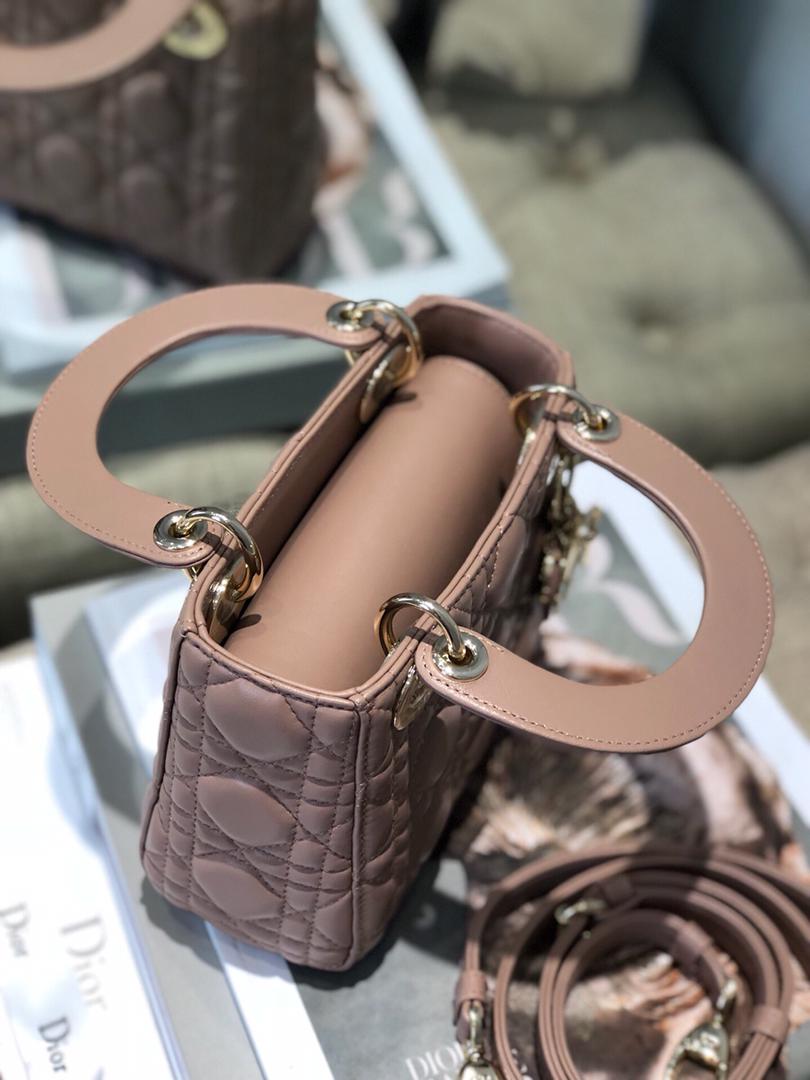 [TOP] Christian Dior Lady Christian Dior Bag Mini- Dusty Rose