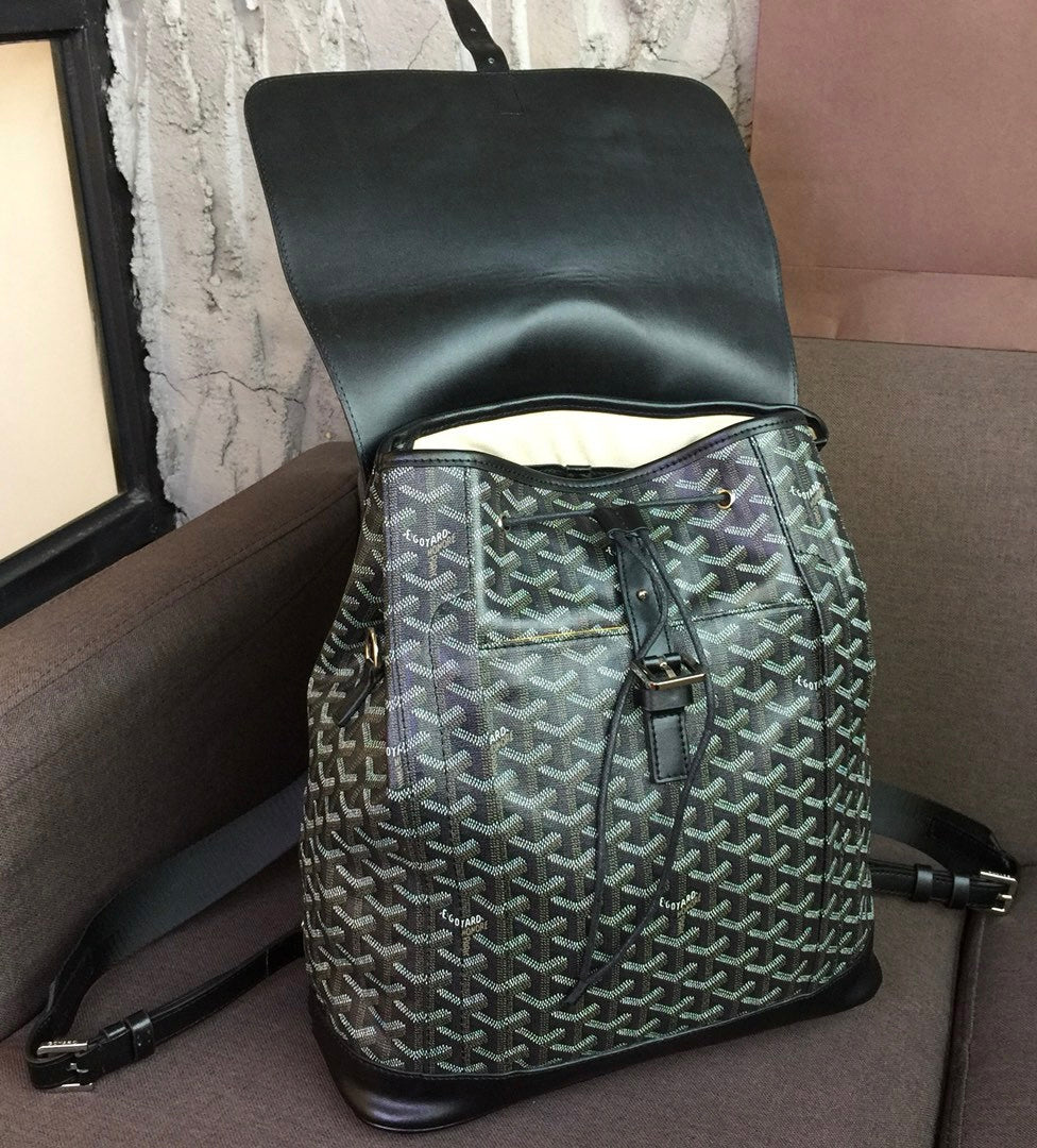 [TOP] Goyard Goyardine Alpin Backpack MM  - Black