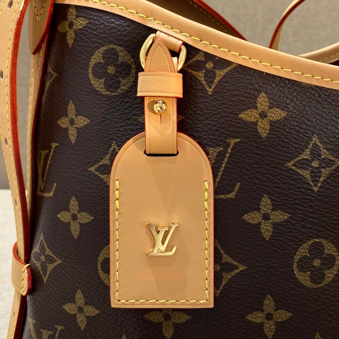 [TOP] Louis Vuitton LV Carryall Monogram Bag-2 sizes-Brown