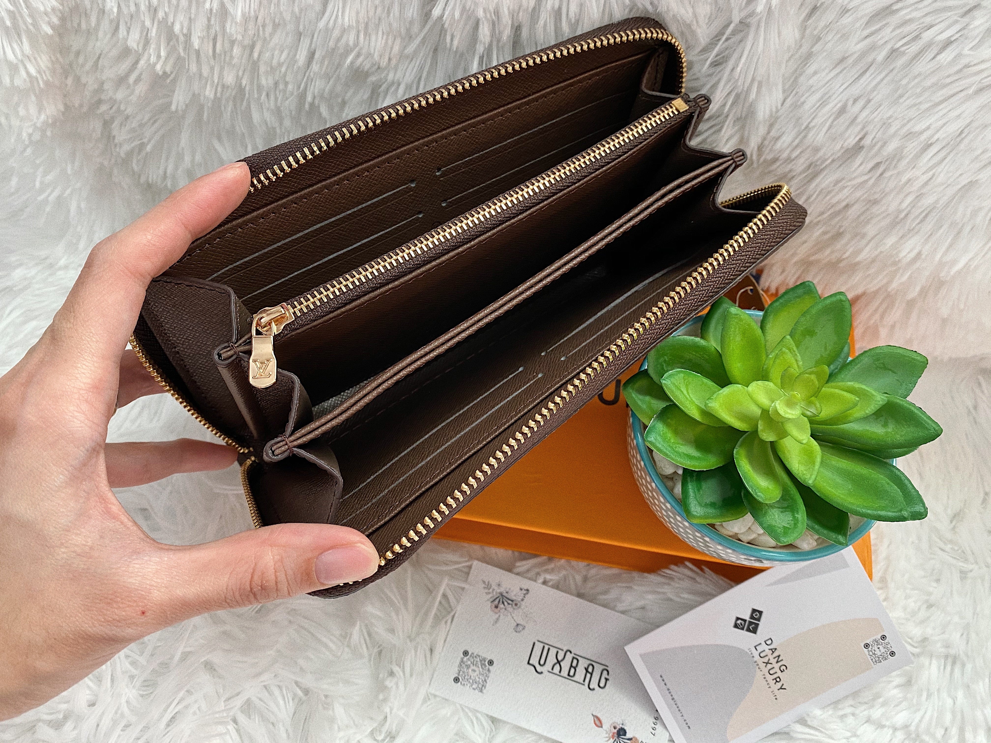 [TOP] Louis Vuitton LV Zippy Wallet Damier Ebene