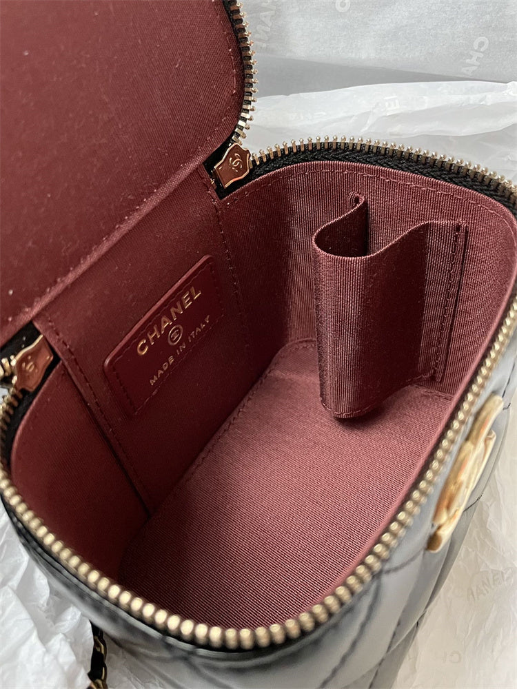 [TOP] CHANEL Mini Vanity Case Perfect Fit Bag - Black