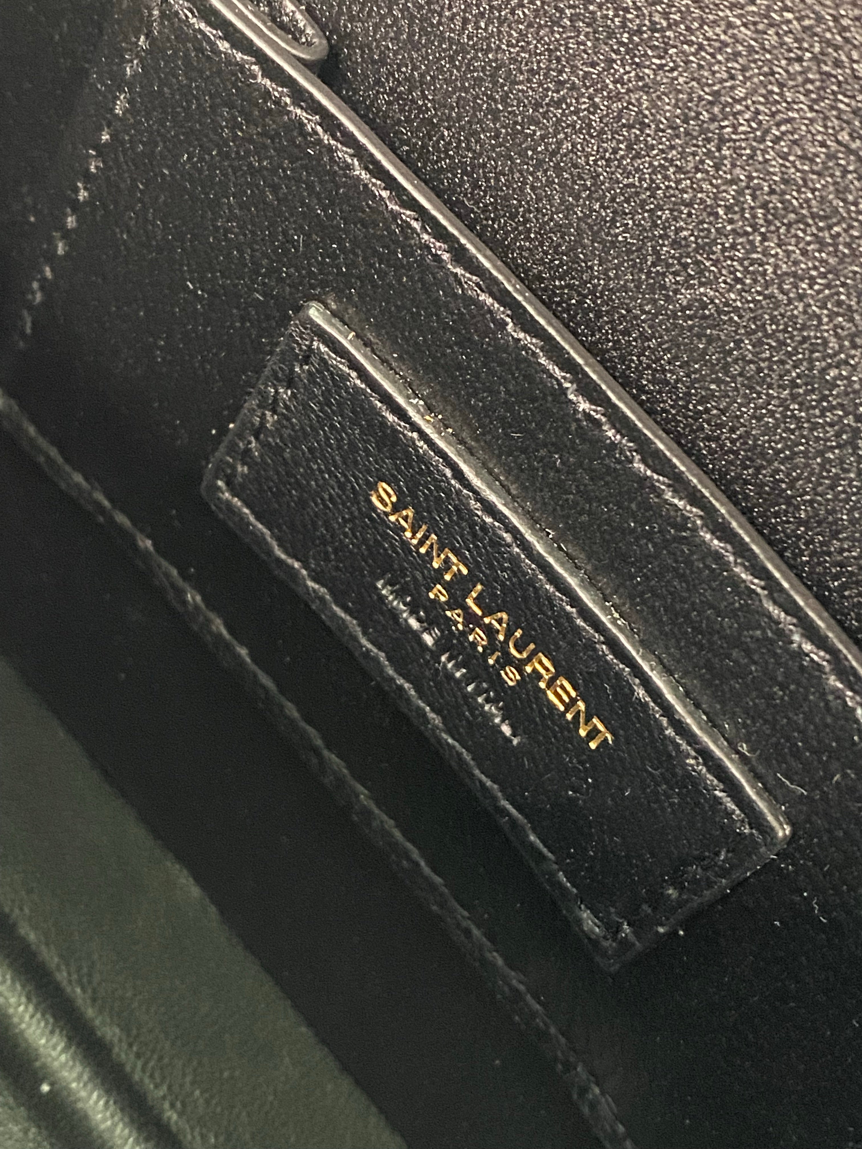[TOP] Yves Saint Laurent YSL Monogram Kate Box Bag - Black