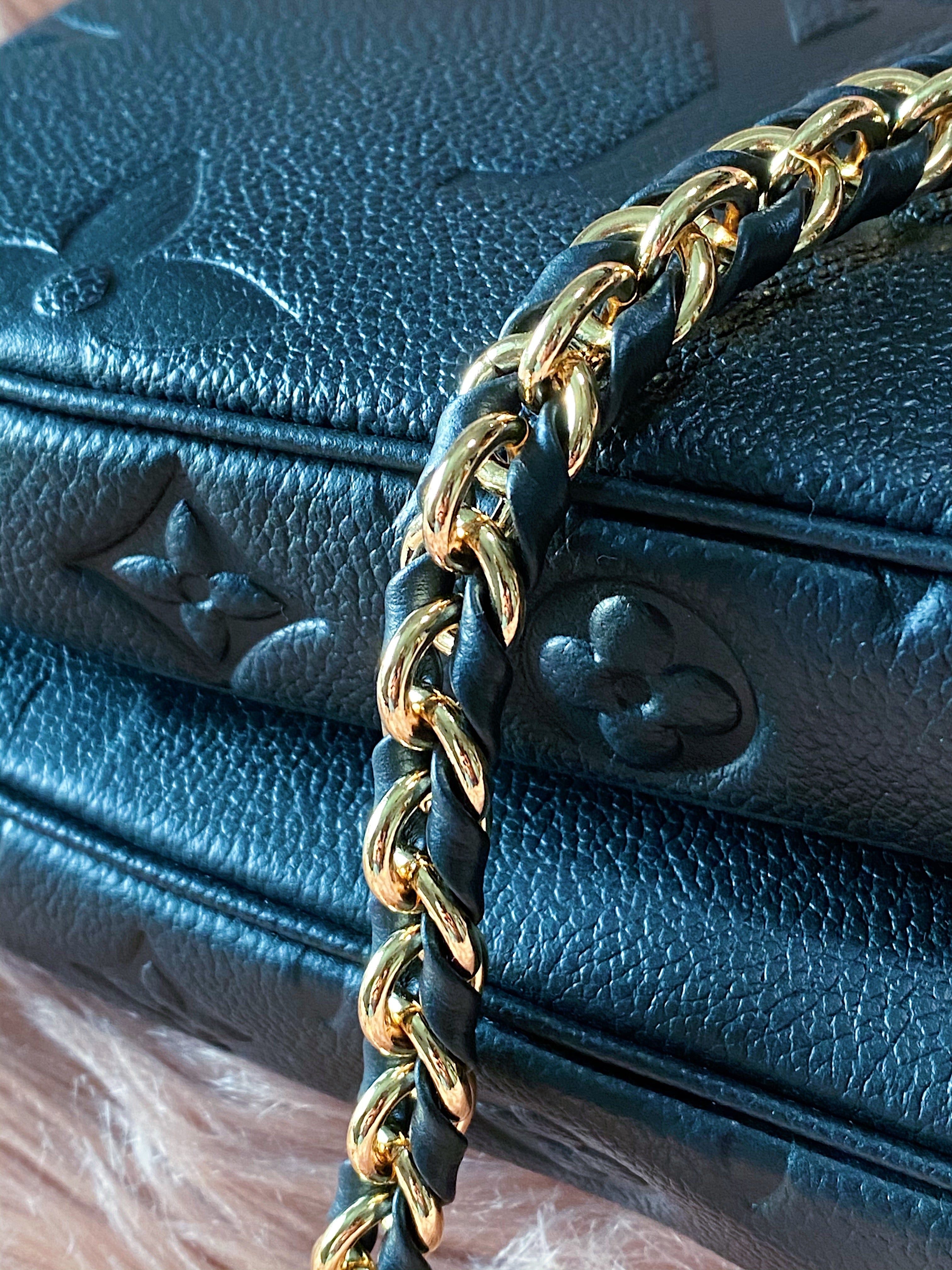 [TOP] Louis Vuitton LV £V Empreinte Multi Pochette 21X12X3cmv - Black