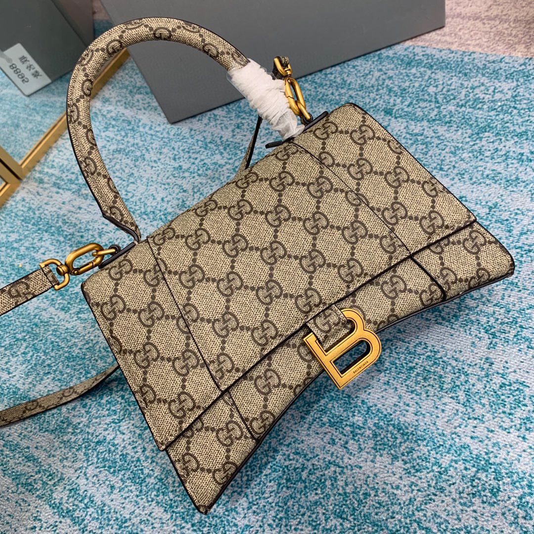 [TOP] GUCCI x BALENCIAGA Small Hourglass Bag 23x14x10cm