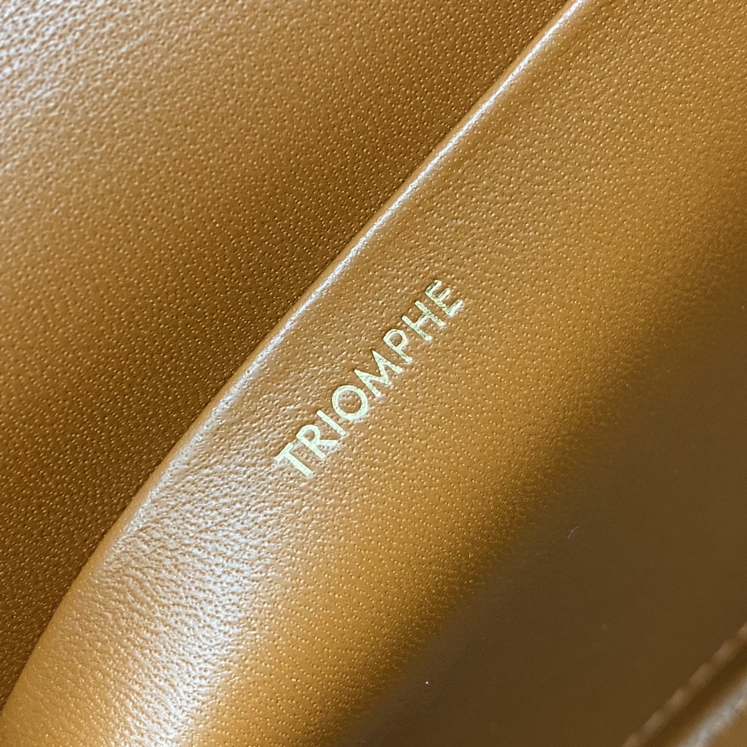 [TOP] CELINE Triomphe Canvas Bag 20-10-4 - White